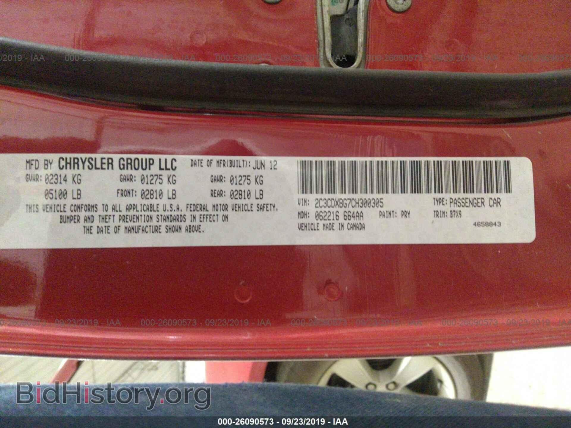2012 DODGE CHARGER - VIN: 2C3CDXBG7CH300305 - Photo 9
