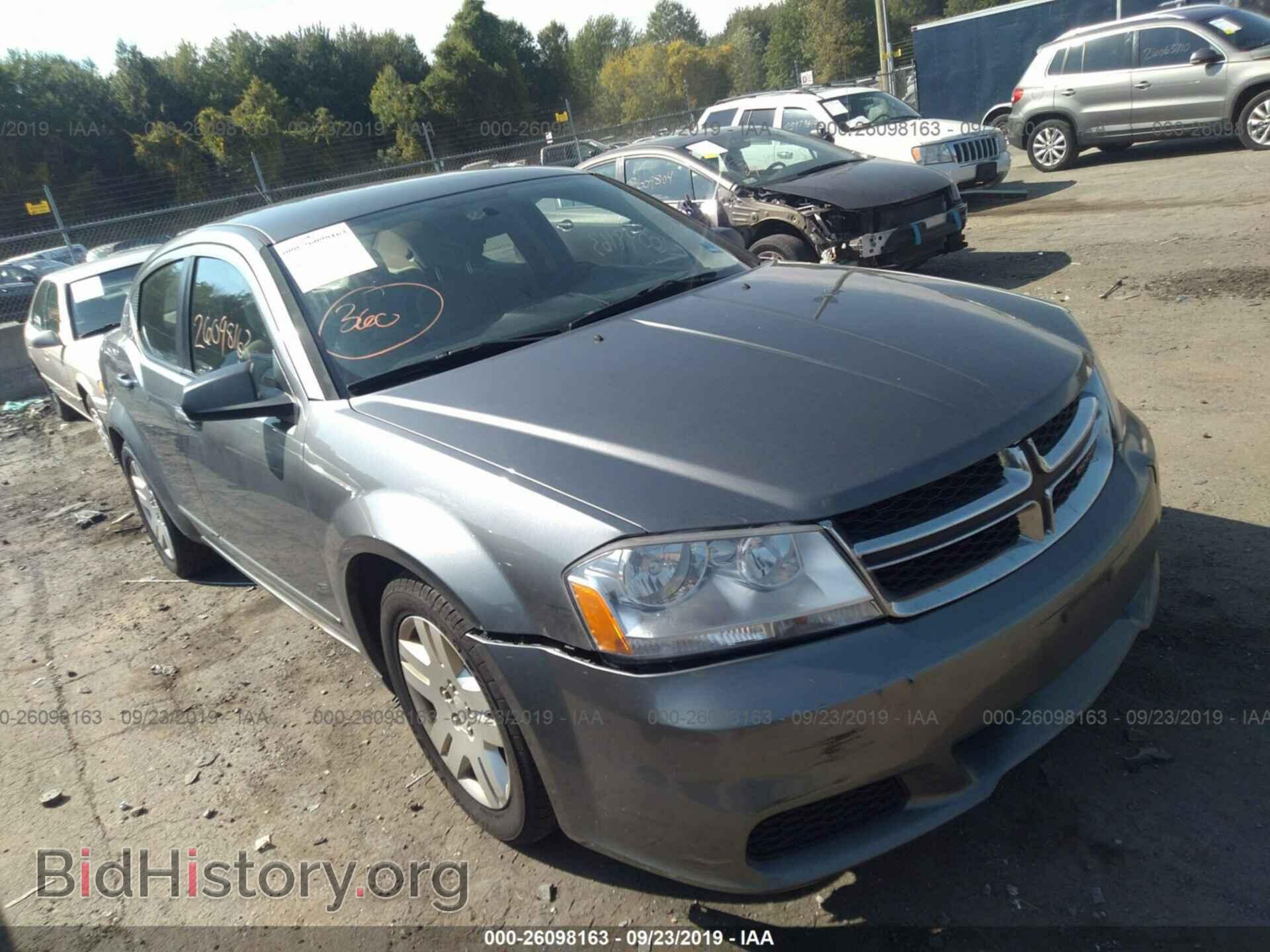 Фотография 1C3CDZAG3CN247722 - DODGE AVENGER 2012