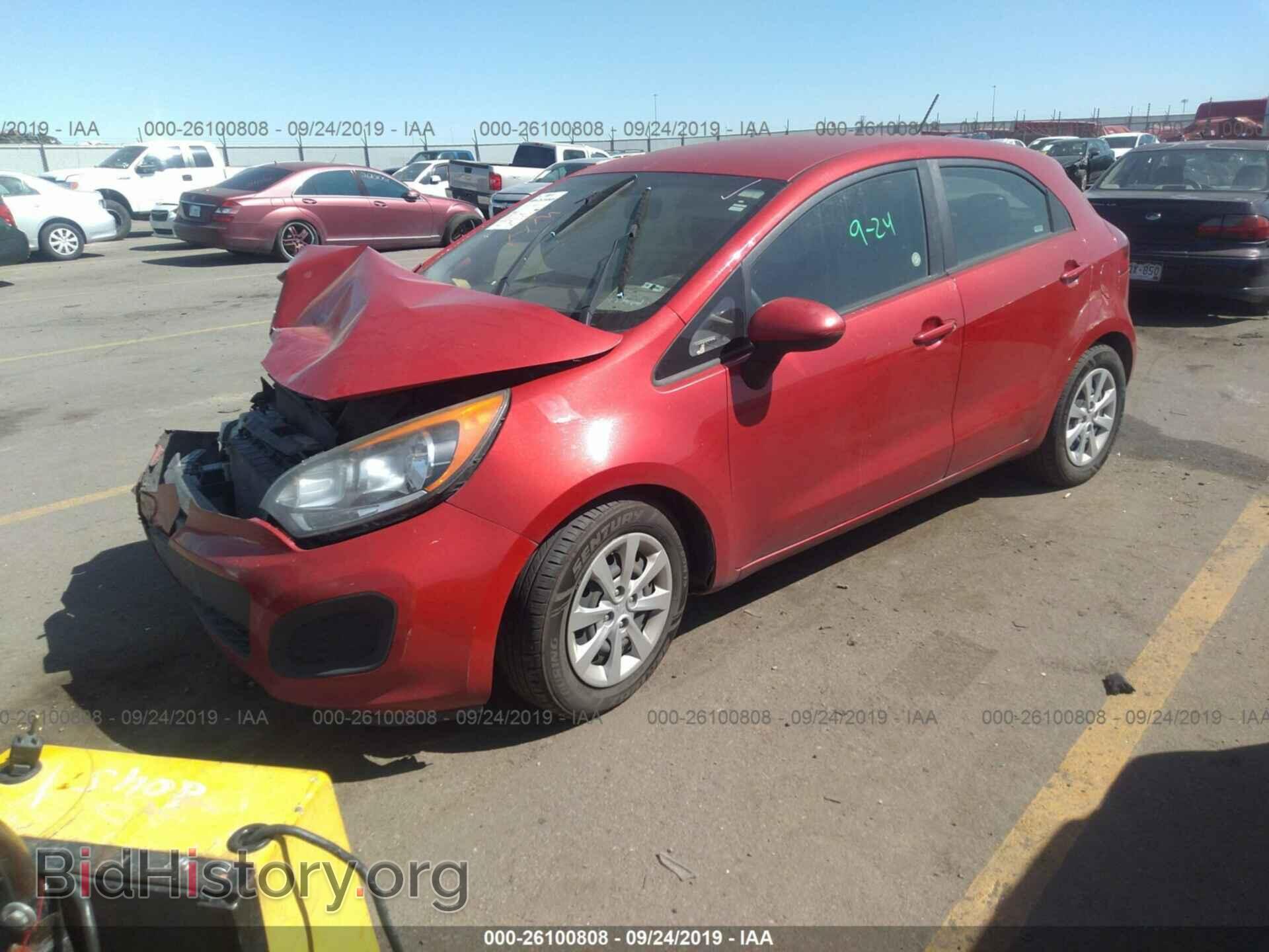 2013 KIA RIO - VIN: KNADM5A36D6110398 - Фото 2