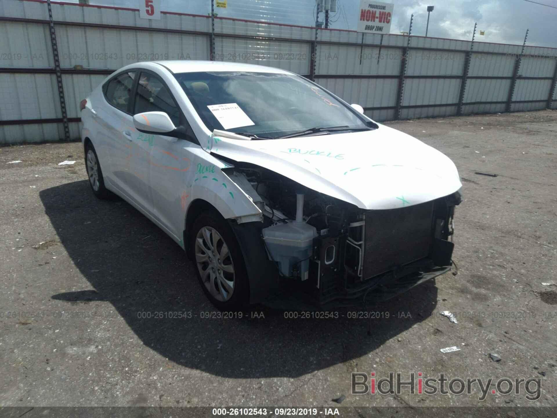 Photo 5NPDH4AE0CH148507 - HYUNDAI ELANTRA 2012