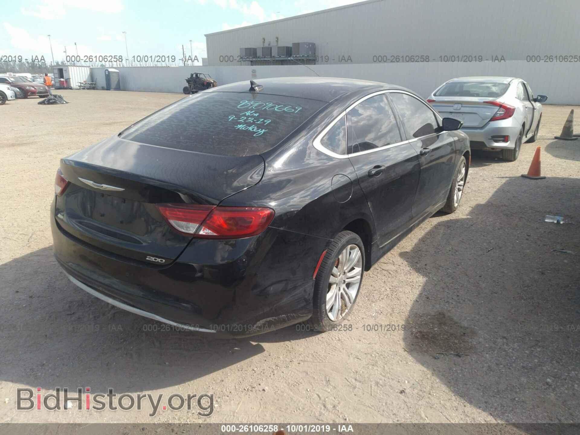2015 CHRYSLER 200 - VIN: 1C3CCCABXFN753752 - Фото 4