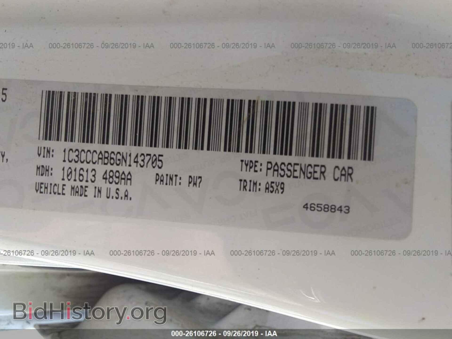 2016 CHRYSLER 200 - VIN: 1C3CCCAB6GN143705 - Photo 9