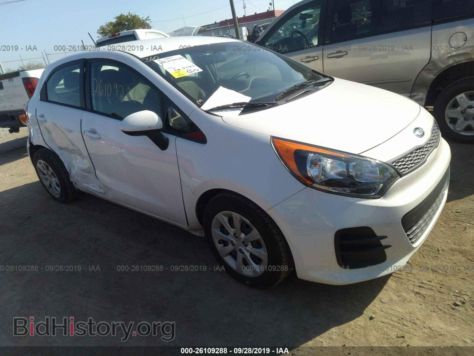 Фотография KNADM5A39G6678617 - KIA RIO 2016