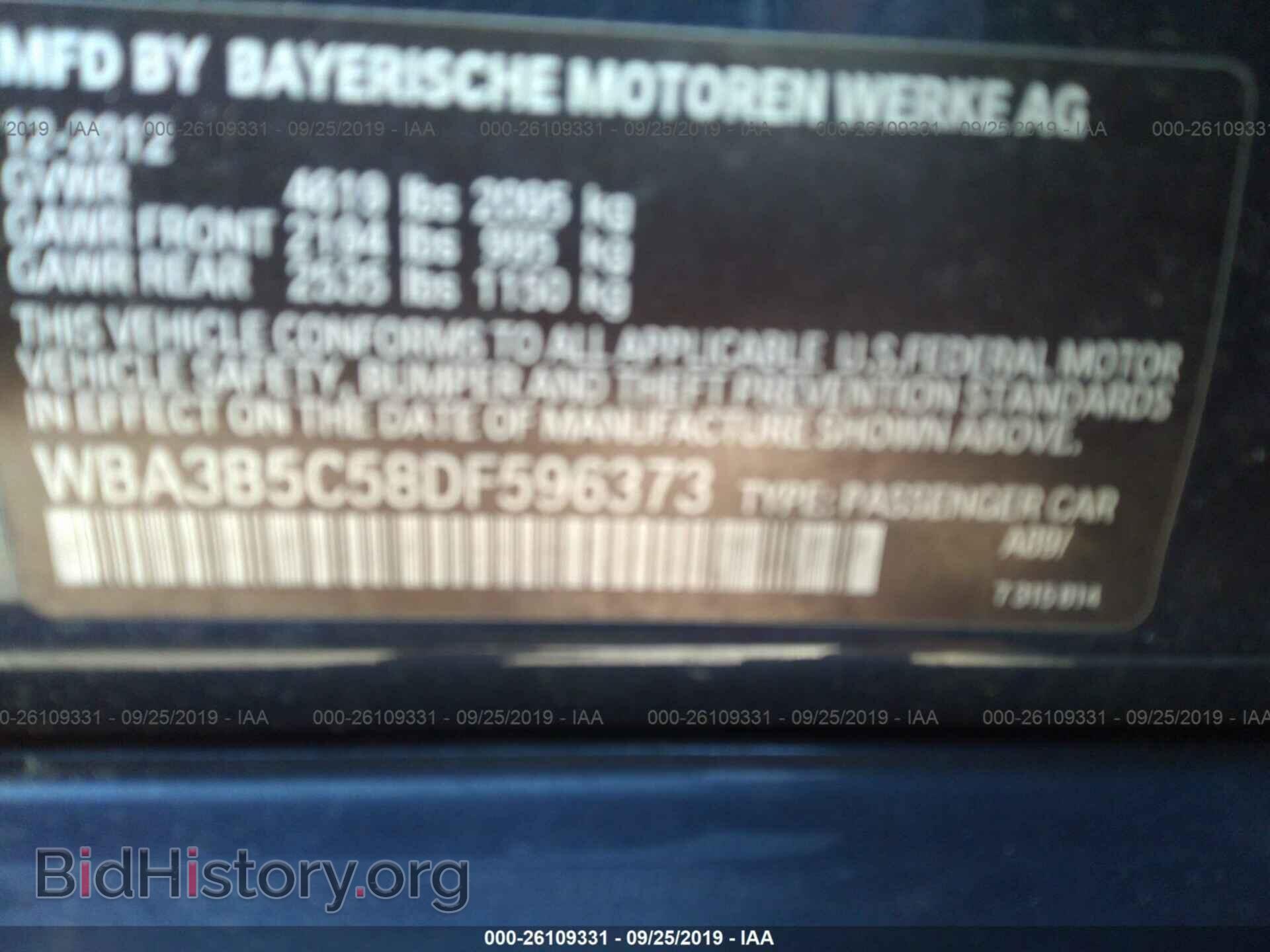 2013 BMW 328 - VIN: WBA3B5C58DF596373 - Фото 9