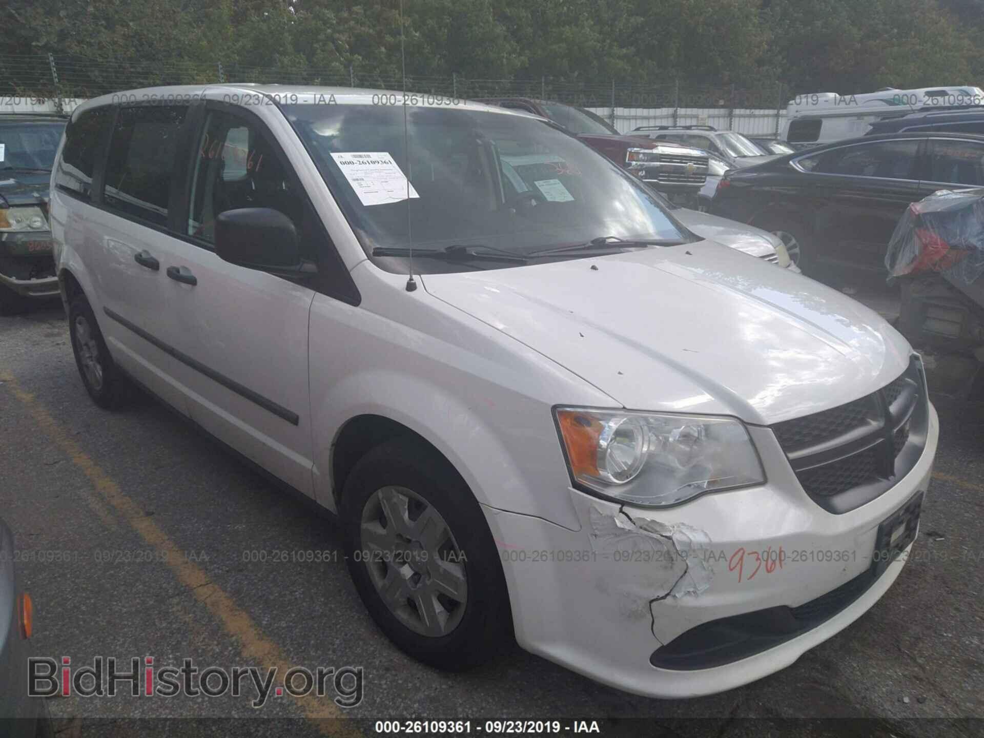 Photo 2C4RDGAG8CR185571 - DODGE RAM VAN 2012