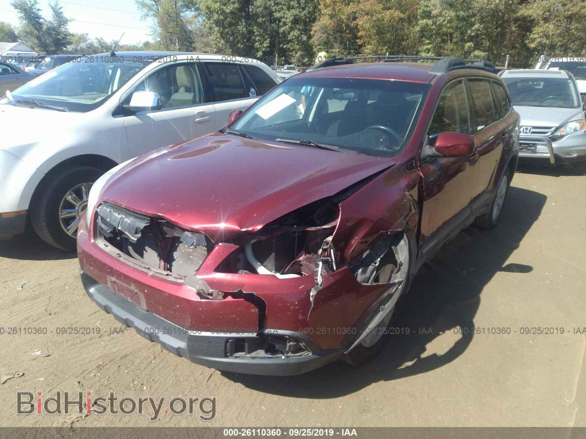 2012 SUBARU OUTBACK - VIN: 4S4BRBBC8C3219627 - Фото 2