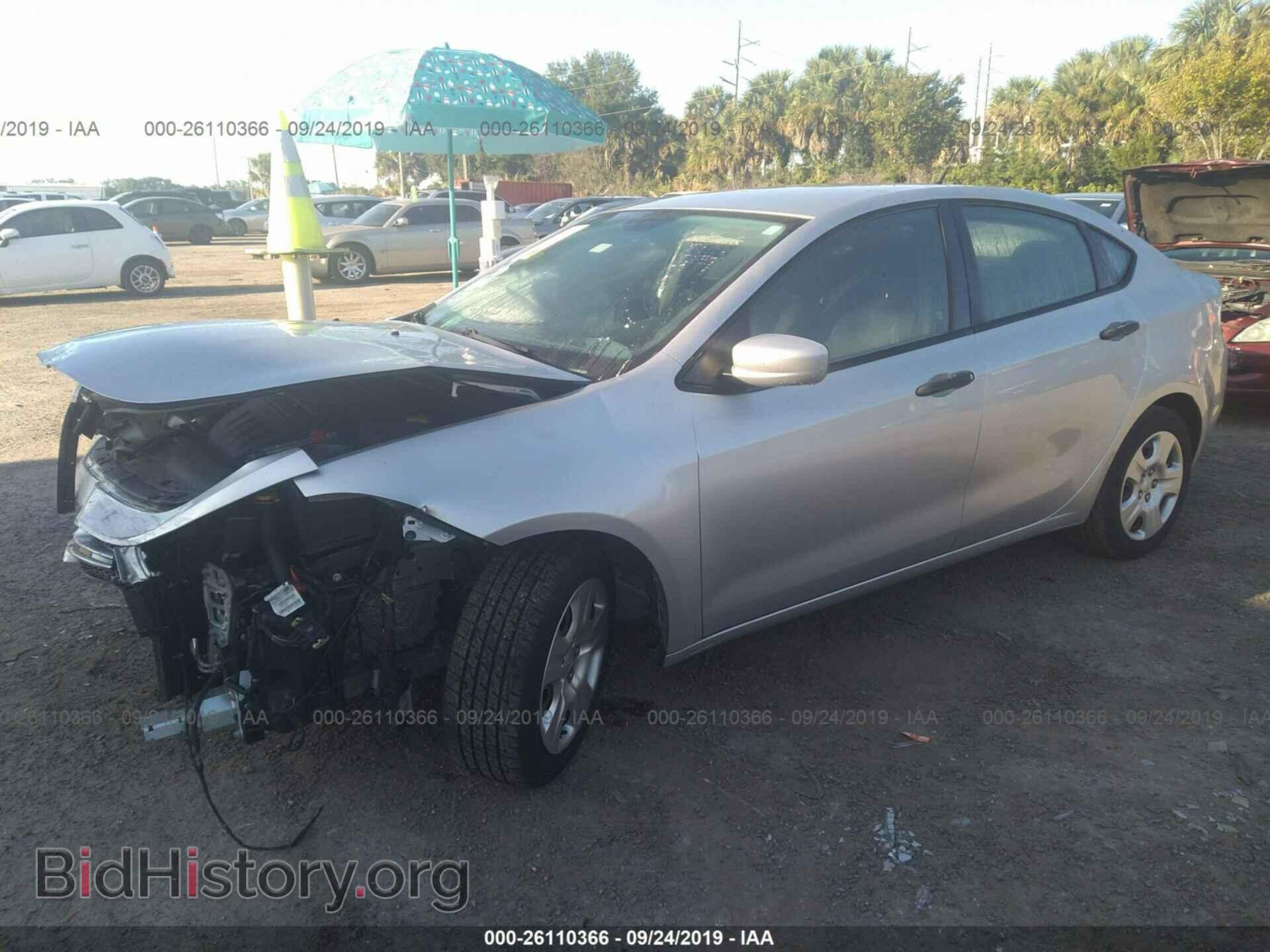 2013 DODGE DART - VIN: 1C3CDFAA8DD312338 - Фото 2