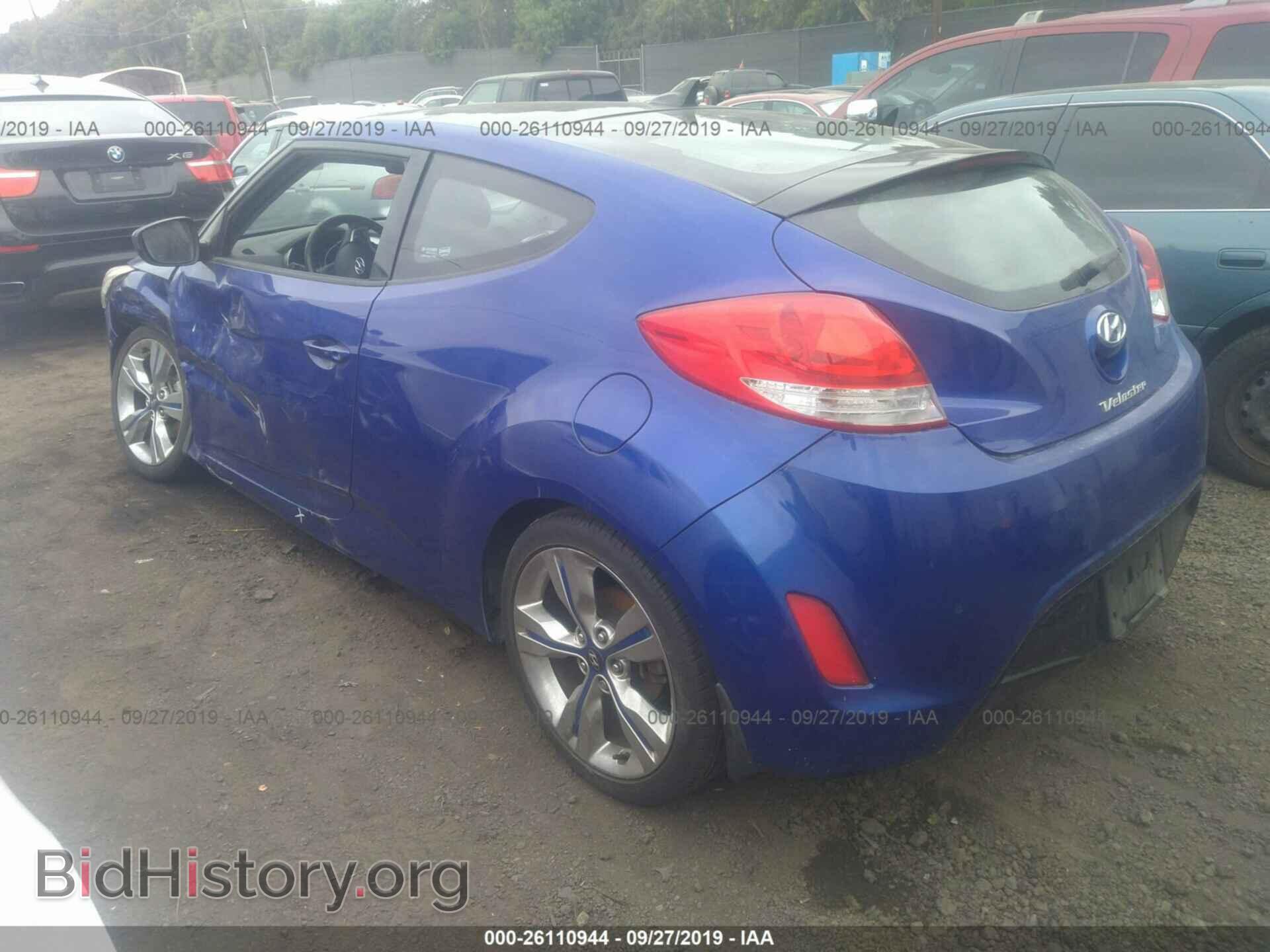 2012 HYUNDAI VELOSTER - VIN: KMHTC6AD8CU079595 - Фото 3