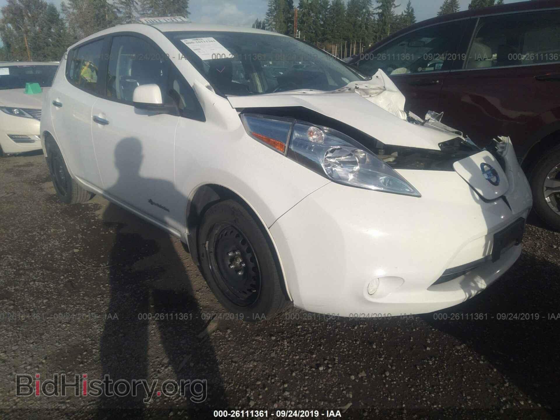 Фотография 1N4AZ0CP3FC306500 - NISSAN LEAF 2015