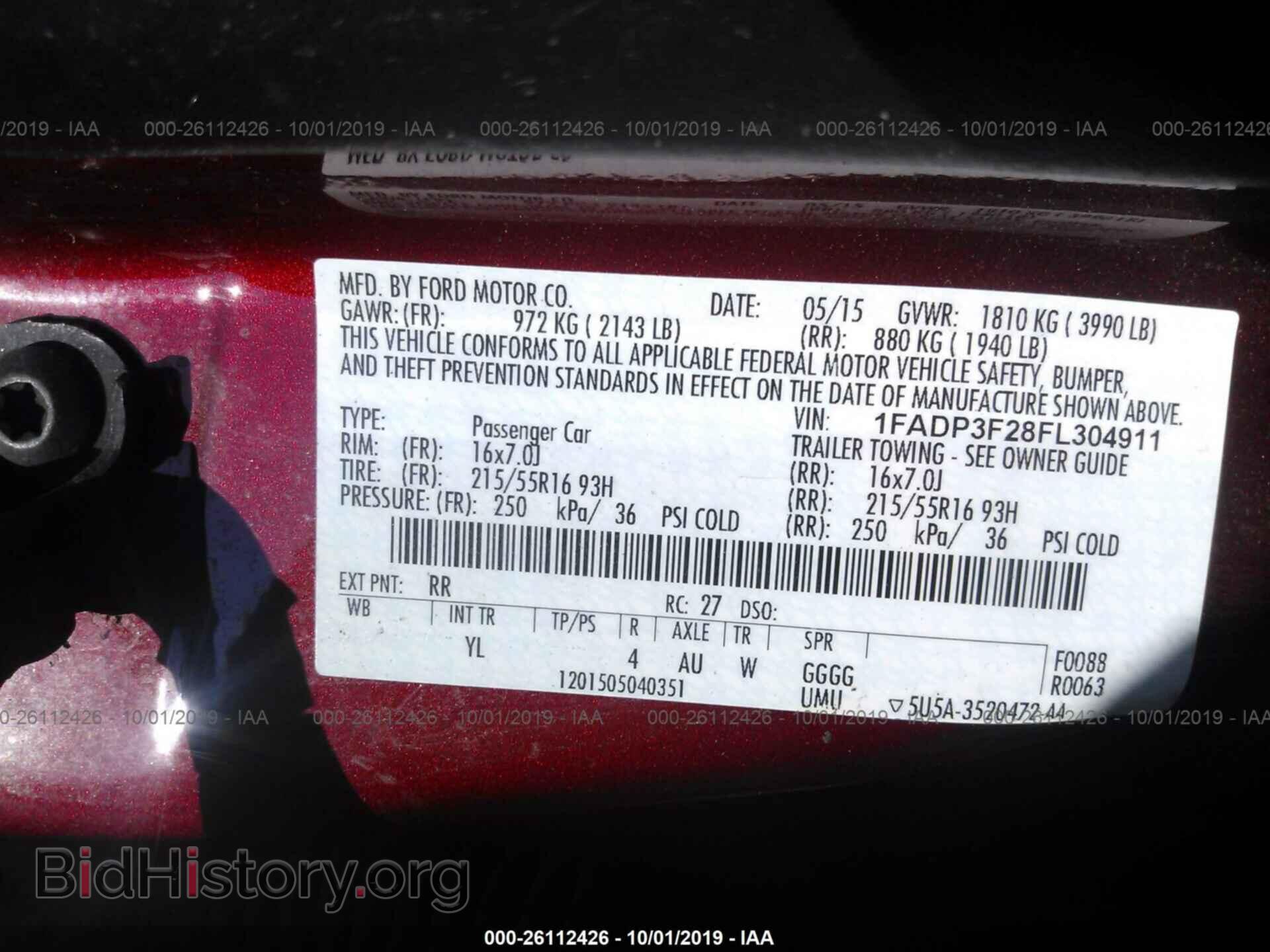 2015 FORD FOCUS - VIN: 1FADP3F28FL304911 - Photo 9