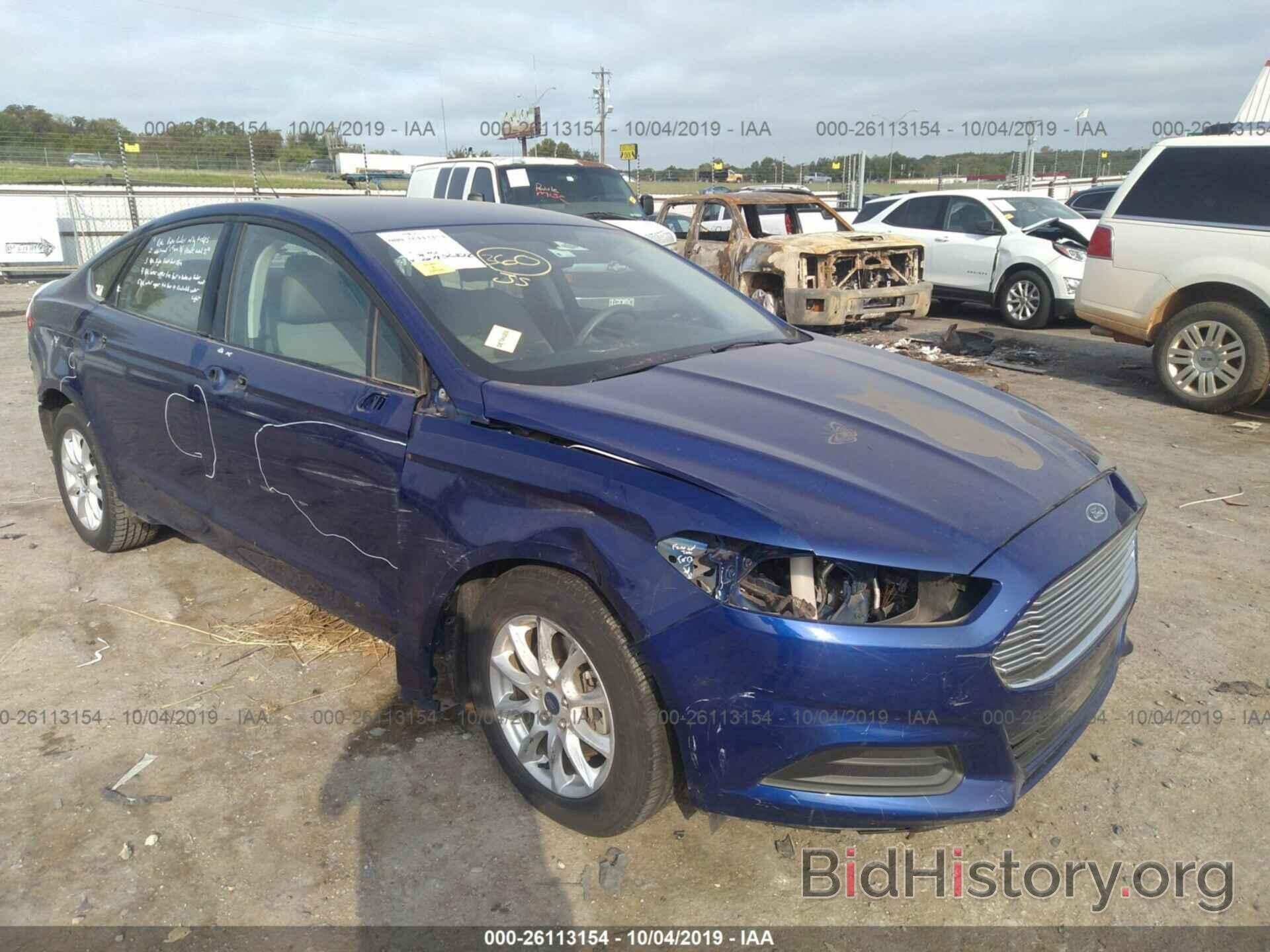 Photo 1FA6P0G79F5102083 - FORD FUSION 2015