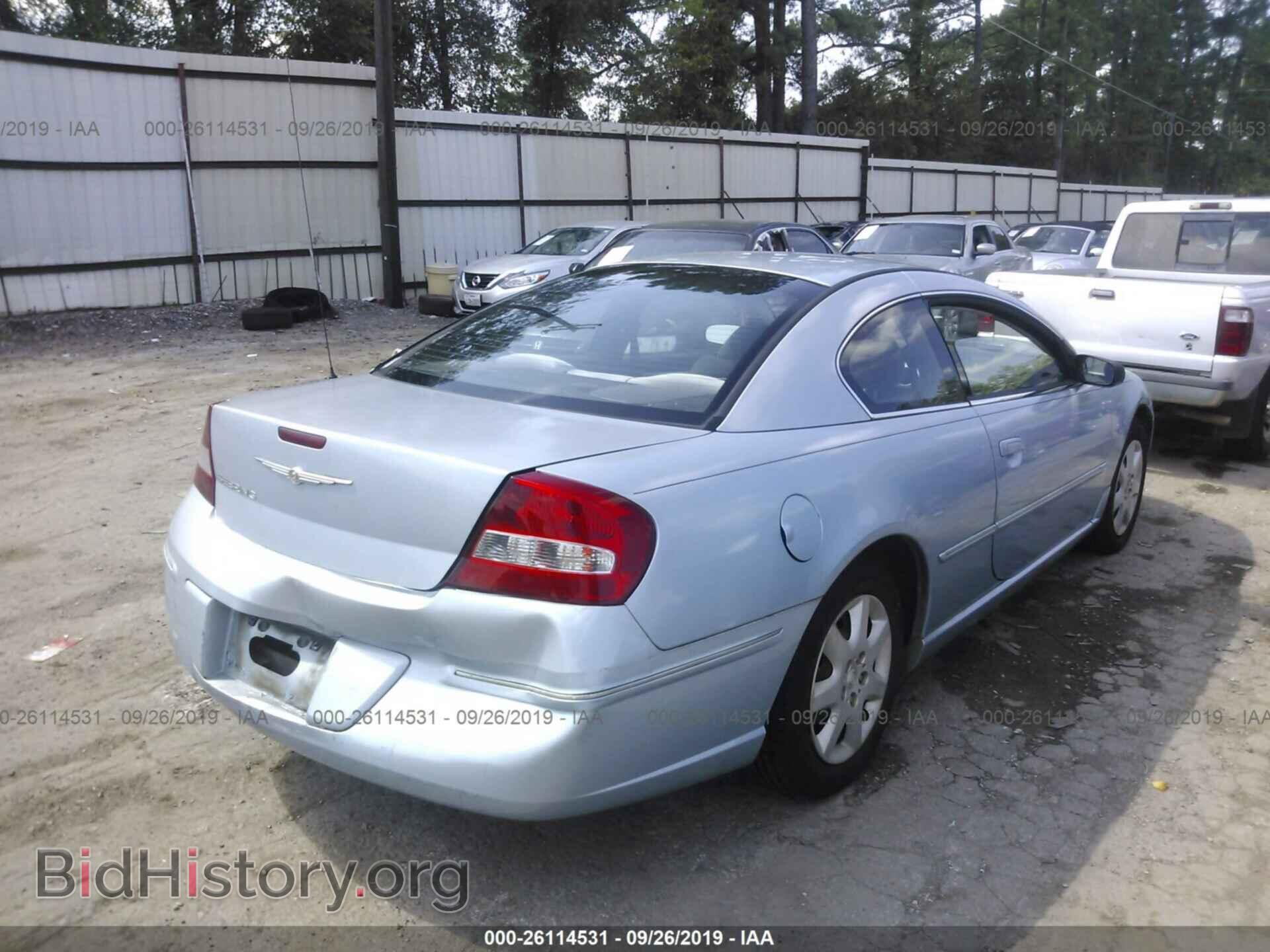 2004 CHRYSLER SEBRING - VIN: 4C3AG42G14E145402 - Фото 4
