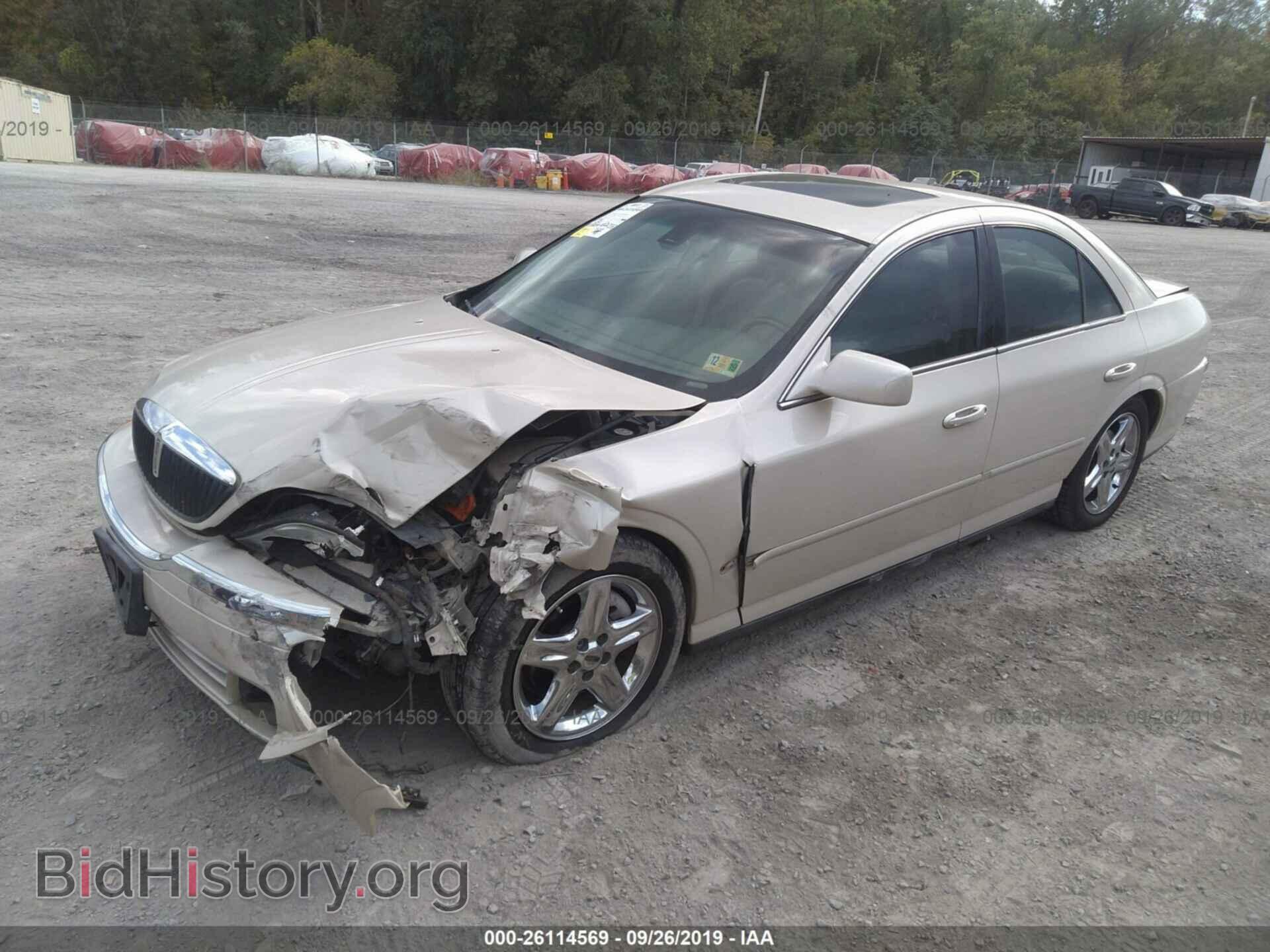 2002 LINCOLN LS - VIN: 1LNHM86S42Y697381 - Фото 2
