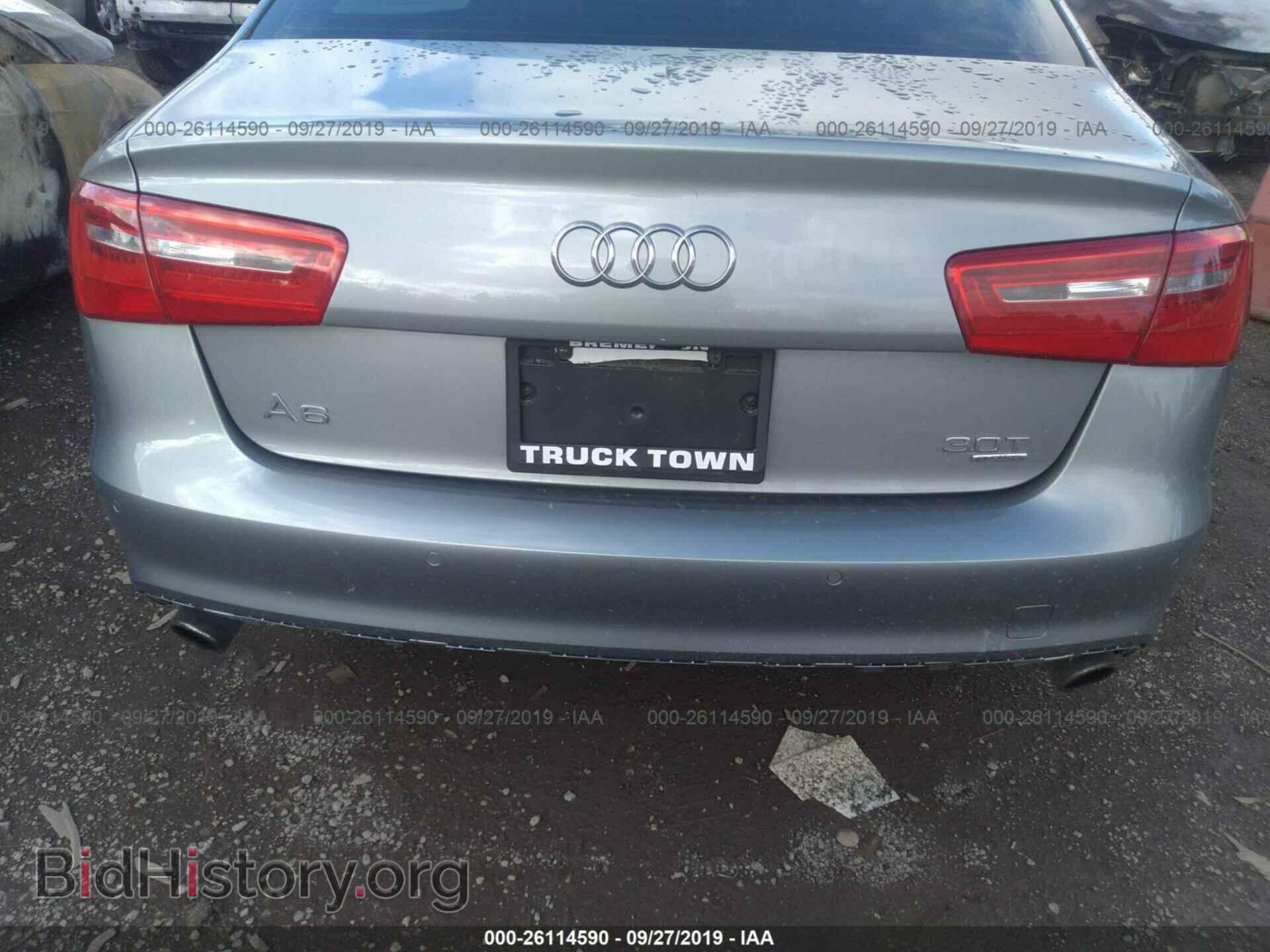 2012 AUDI A6 - VIN: WAUBGAFC8CN003616 - Фото 6