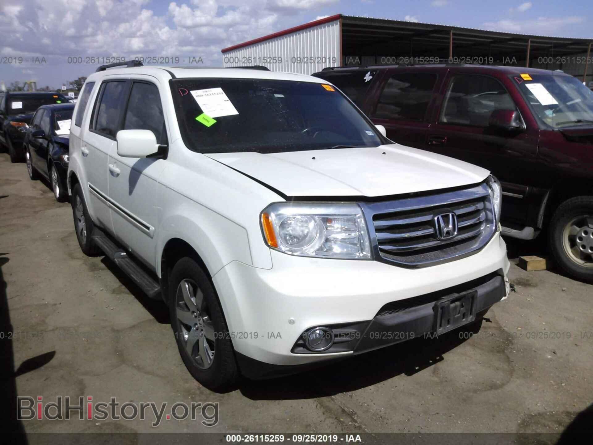 Фотография 5FNYF3H99CB024759 - HONDA PILOT 2012
