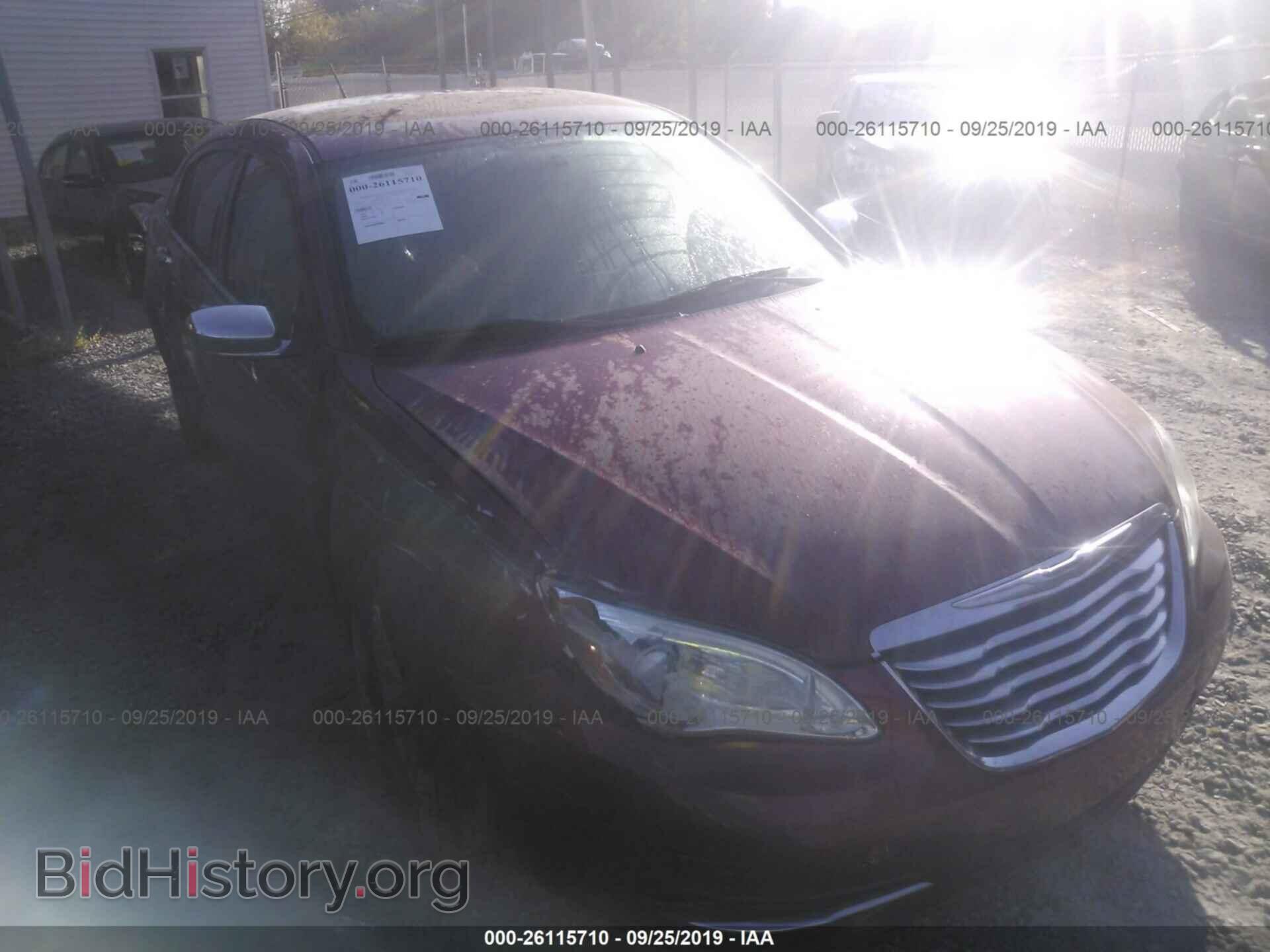 Photo 1C3CCBCB5CN236412 - CHRYSLER 200 2012
