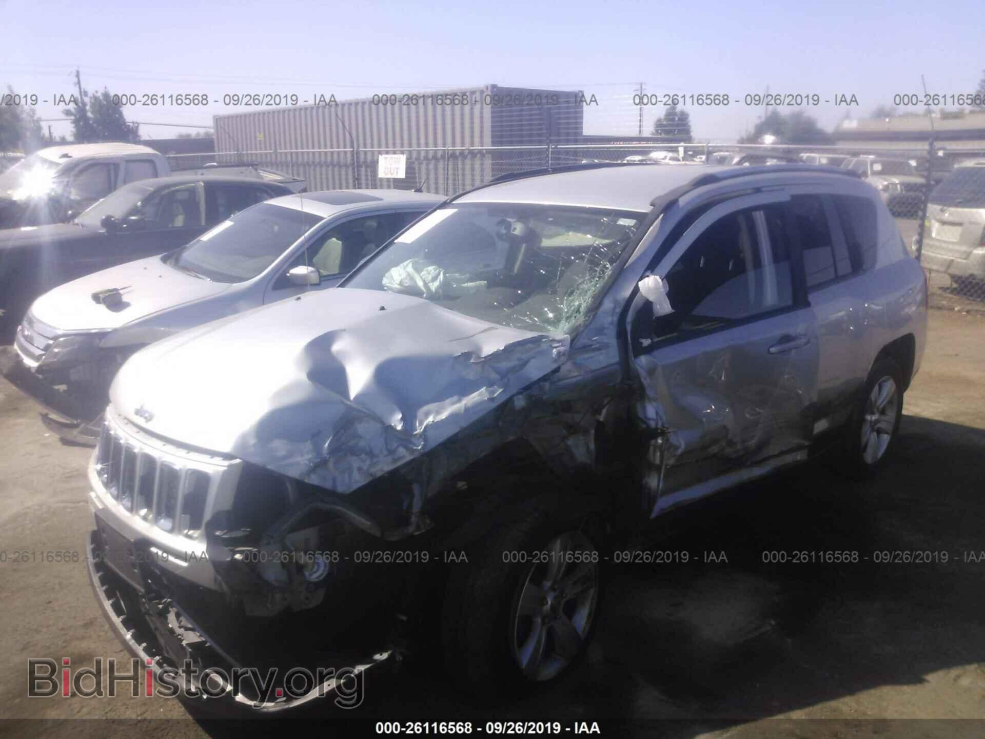 2012 JEEP COMPASS - VIN: 1C4NJDBB8CD665492 - Фото 2