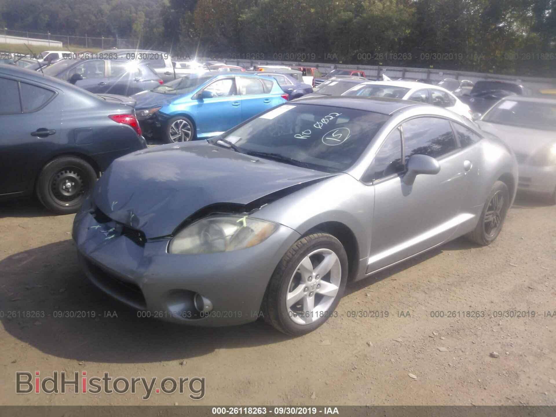 2007 MITSUBISHI ECLIPSE - VIN: 4A3AK34T57E009713 - Фото 2