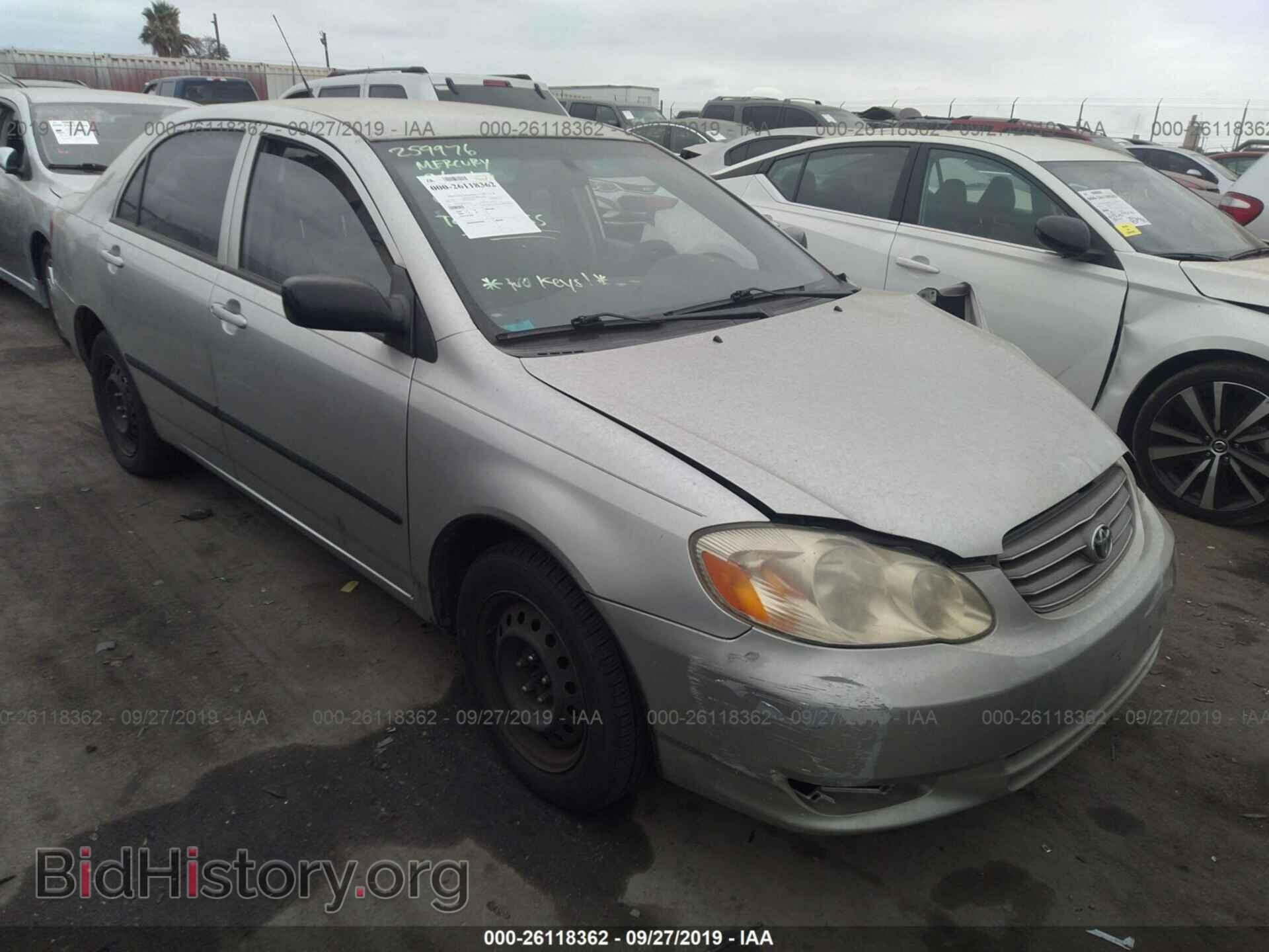 Photo JTDBR32E030015627 - TOYOTA COROLLA 2003