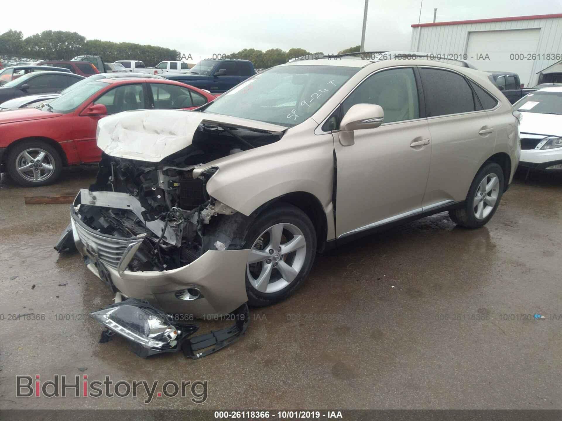 2015 LEXUS RX - VIN: 2T2BK1BA0FC254820 - Фото 2