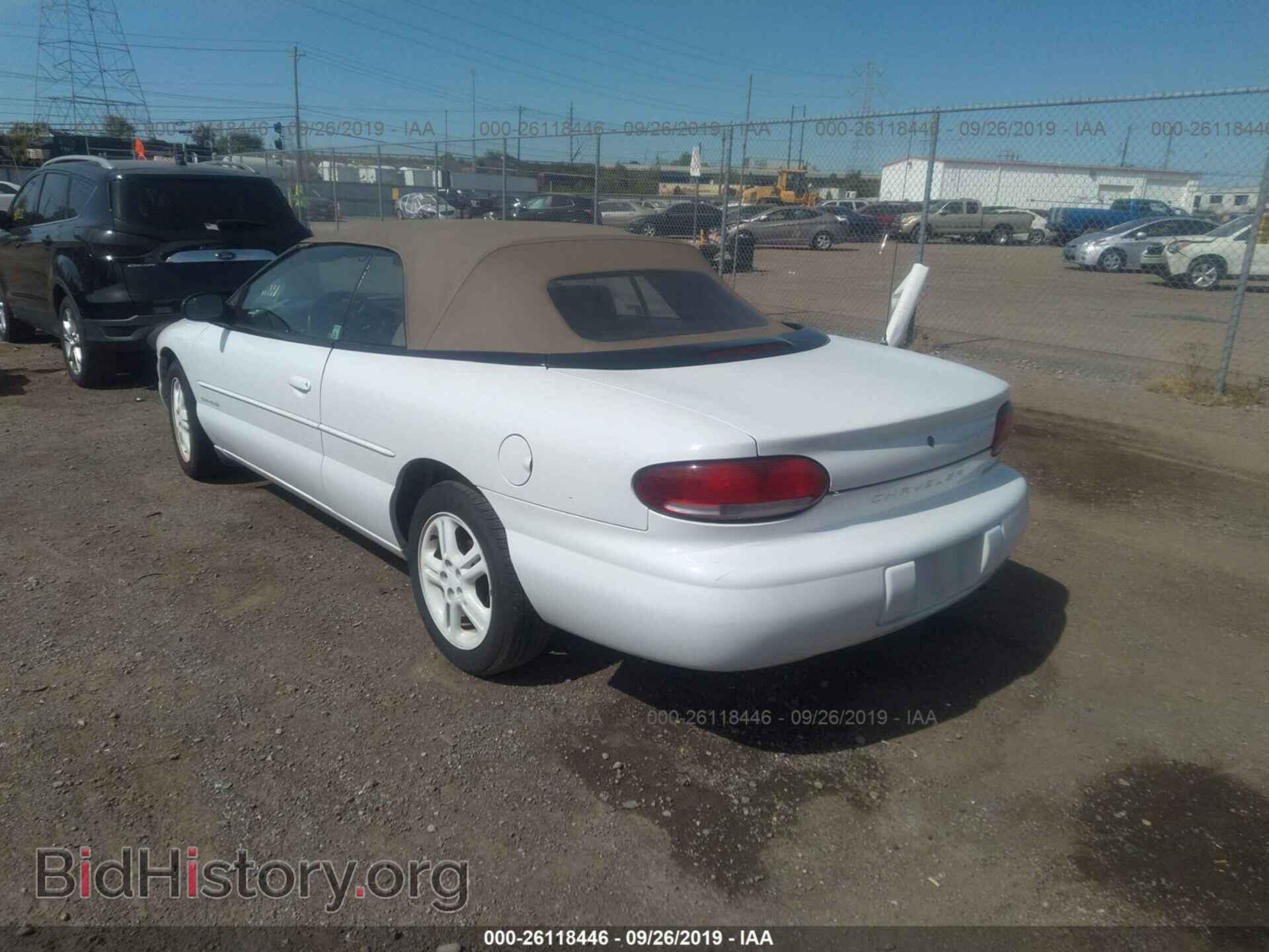 1996 CHRYSLER SEBRING - VIN: 3C3EL55H8TT288855 - Фото 3
