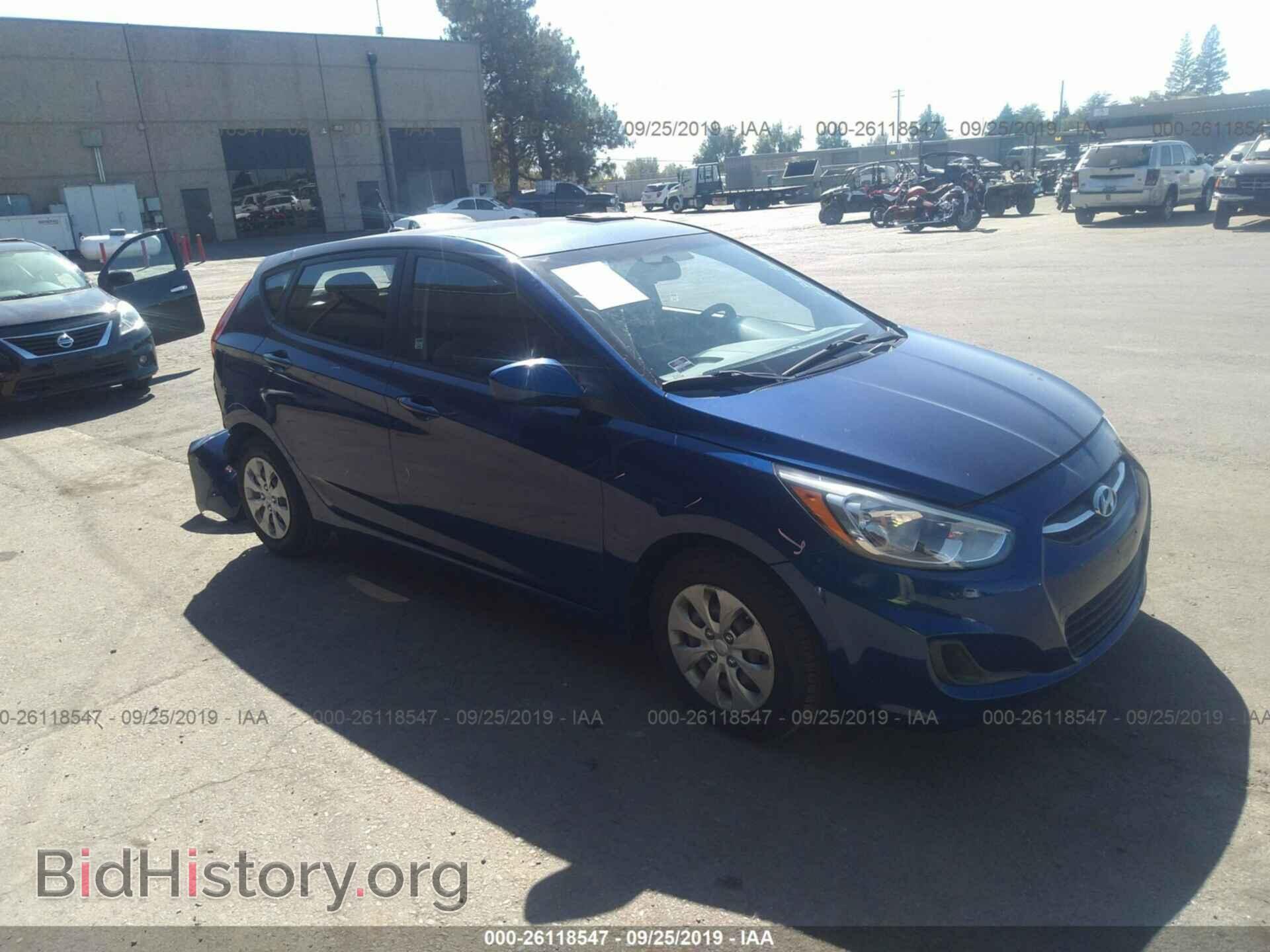 Photo KMHCT5AEXFU198420 - HYUNDAI ACCENT 2015