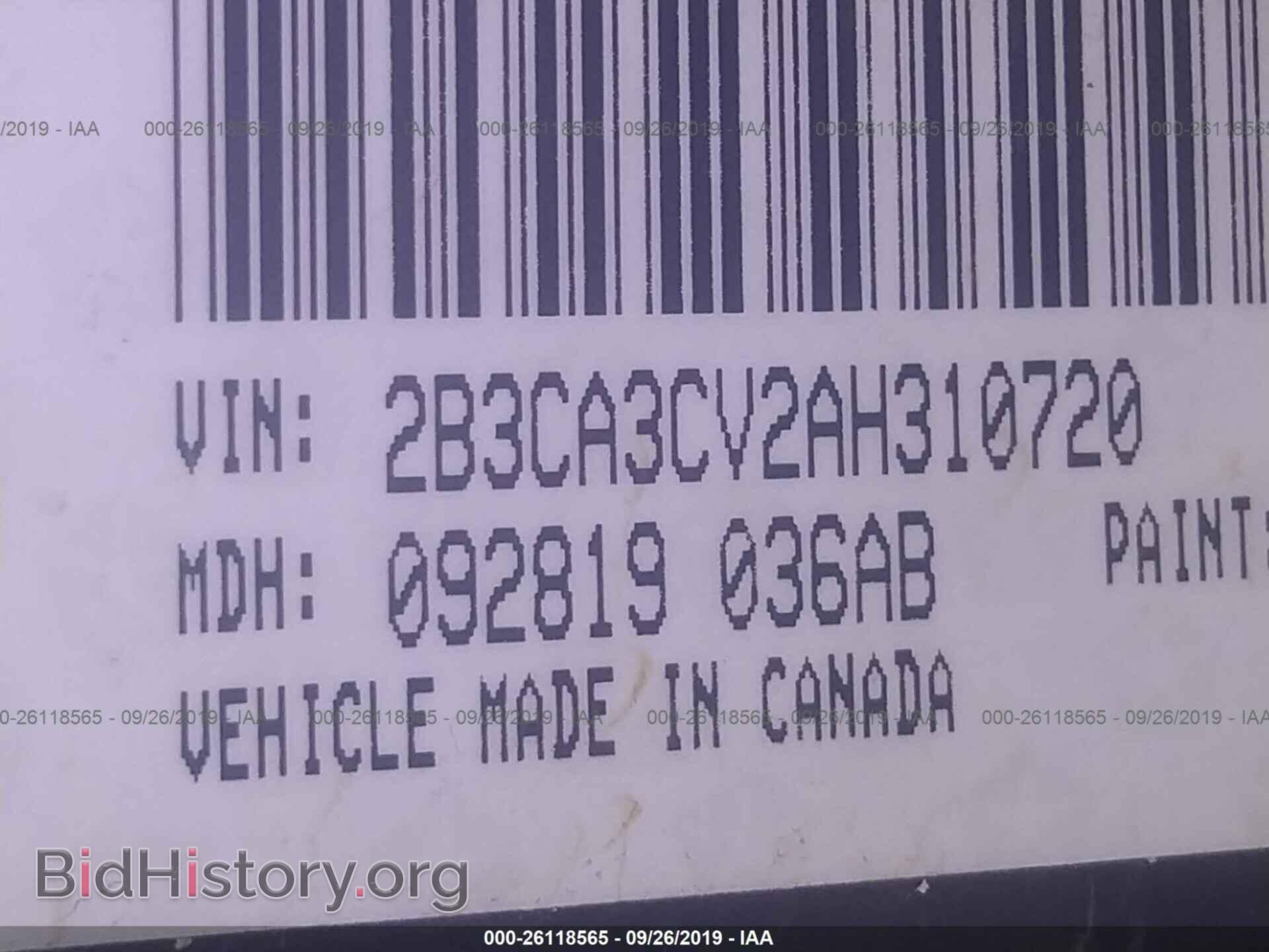 2010 DODGE CHARGER - VIN: 2B3CA3CV2AH310720 - Фото 9
