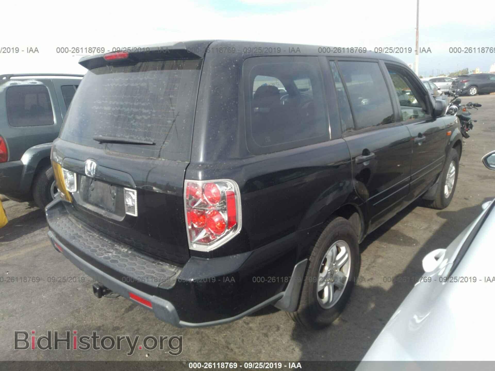 2007 HONDA PILOT - VIN: 5FNYF28117B007884 - Фото 4
