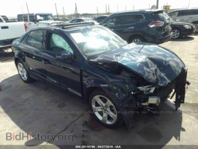 2018 Audi A3 Premium, синий — VIN WAUAUGFF5J1009699, IAAI