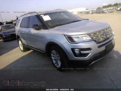 2016 Ford EXPLORER XLT, серебристый — VIN 1FM5K7D87GGB63380, IAAI