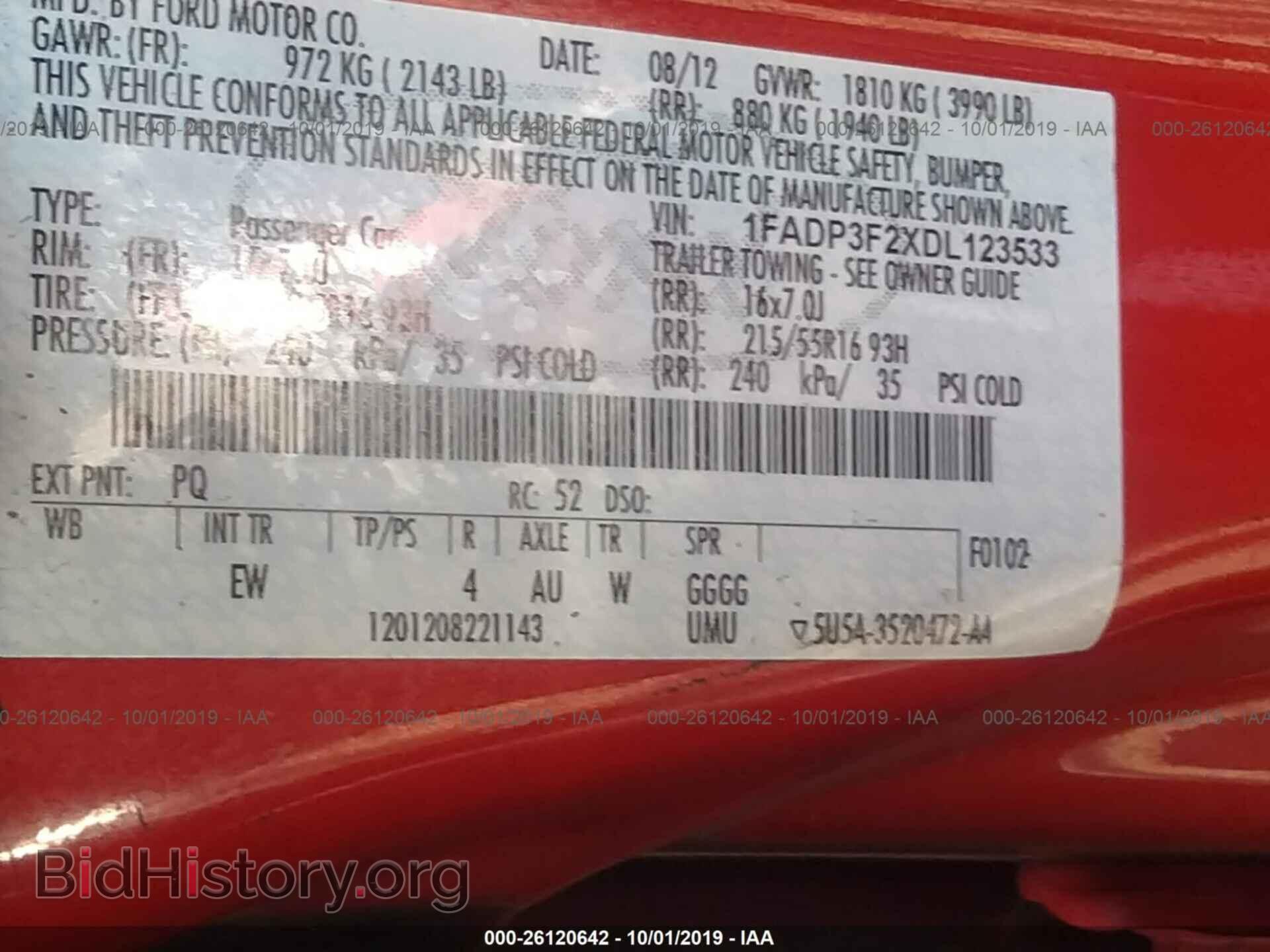 2013 FORD FOCUS - VIN: 1FADP3F2XDL123533 - Photo 9