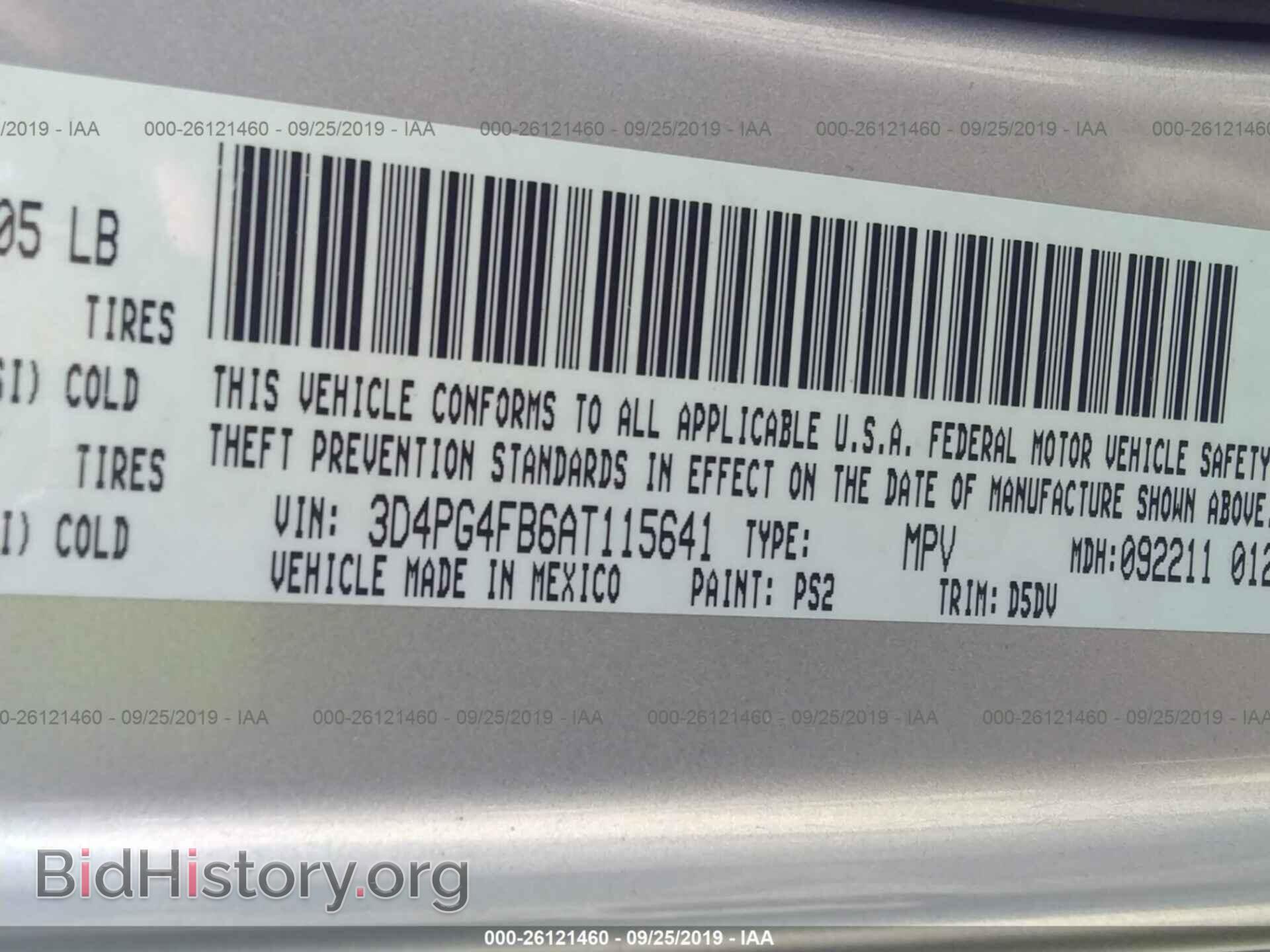 2010 DODGE JOURNEY - VIN: 3D4PG4FB6AT115641 - Фото 9