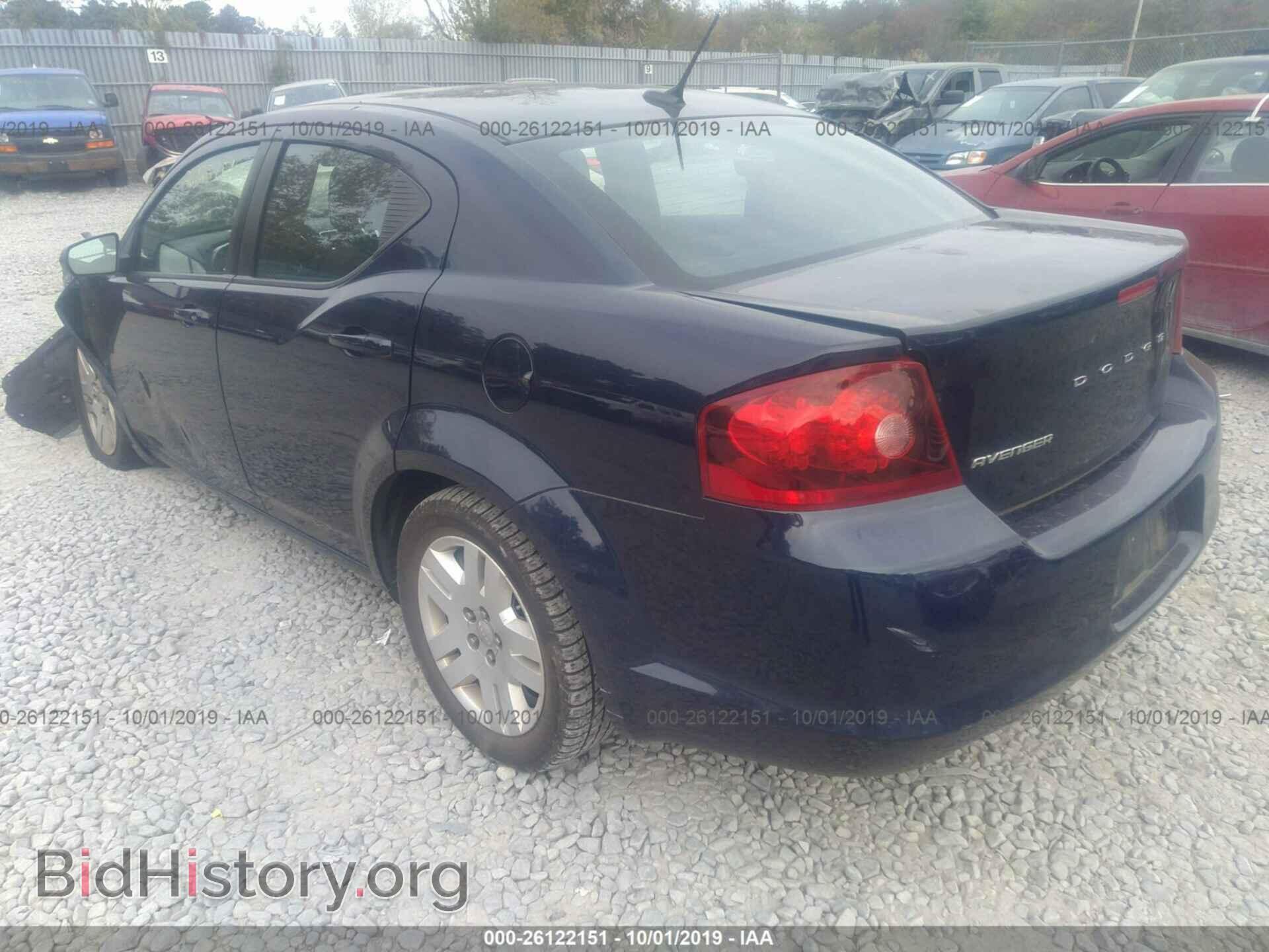 2013 DODGE AVENGER - VIN: 1C3CDZAG4DN769129 - Фото 3