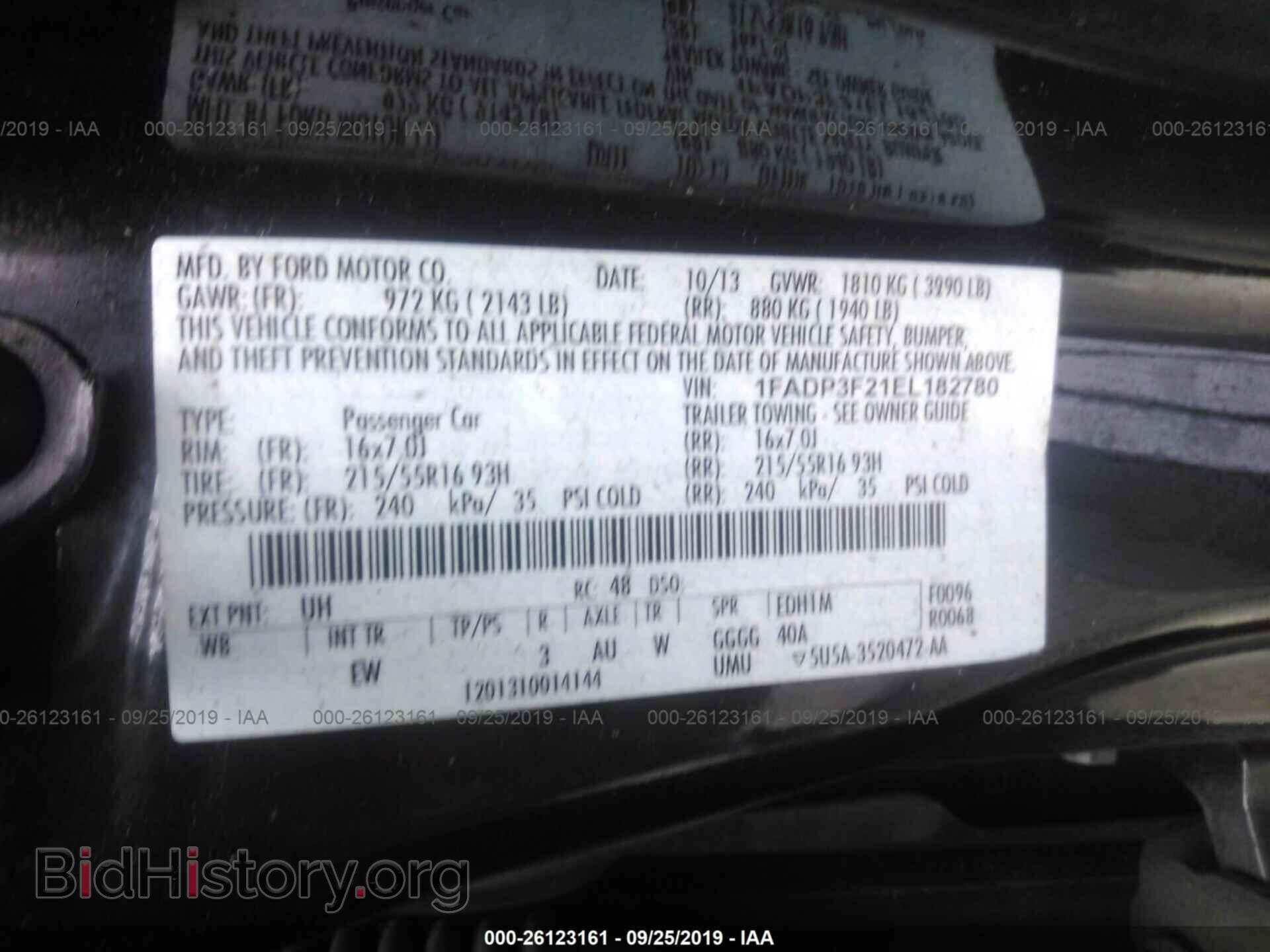 2014 FORD FOCUS - VIN: 1FADP3F21EL182780 - Photo 9