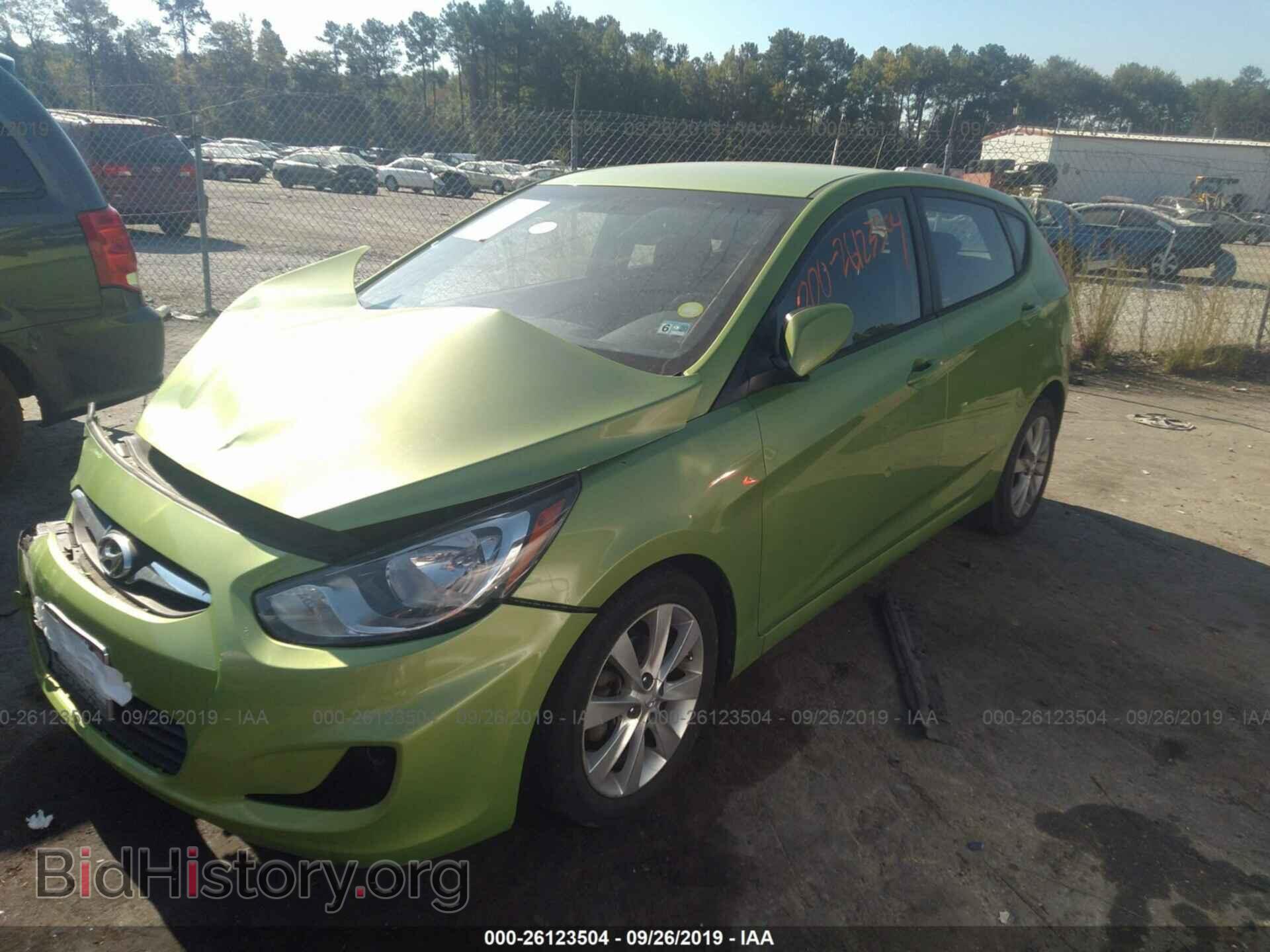 2012 HYUNDAI ACCENT - VIN: KMHCU5AEXCU040751 - Фото 2
