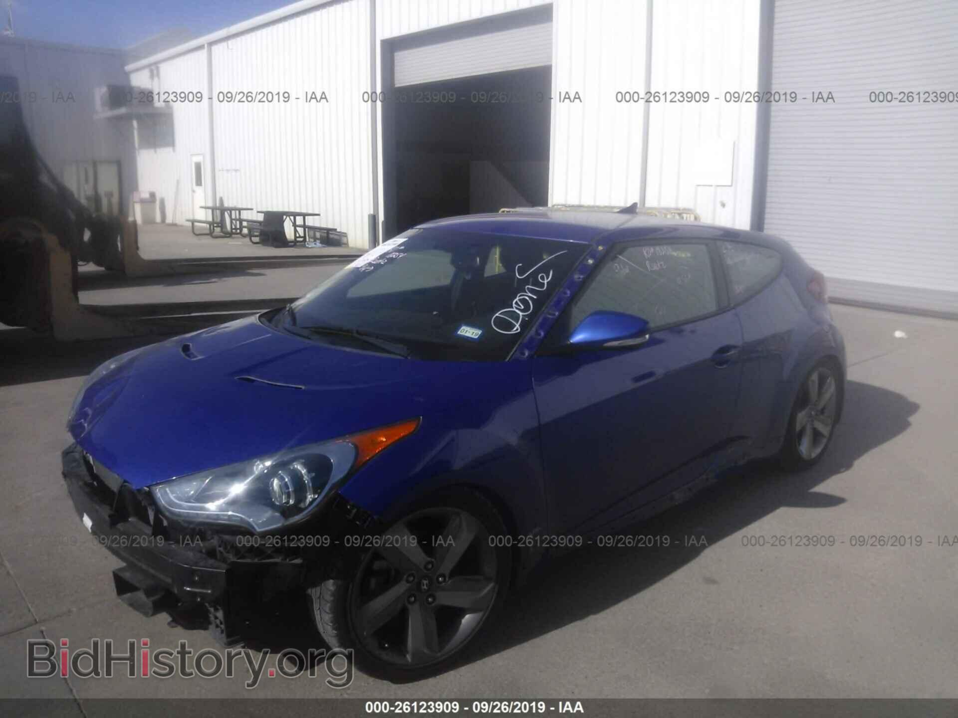 2013 HYUNDAI VELOSTER - VIN: KMHTC6AE8DU172434 - Фото 2