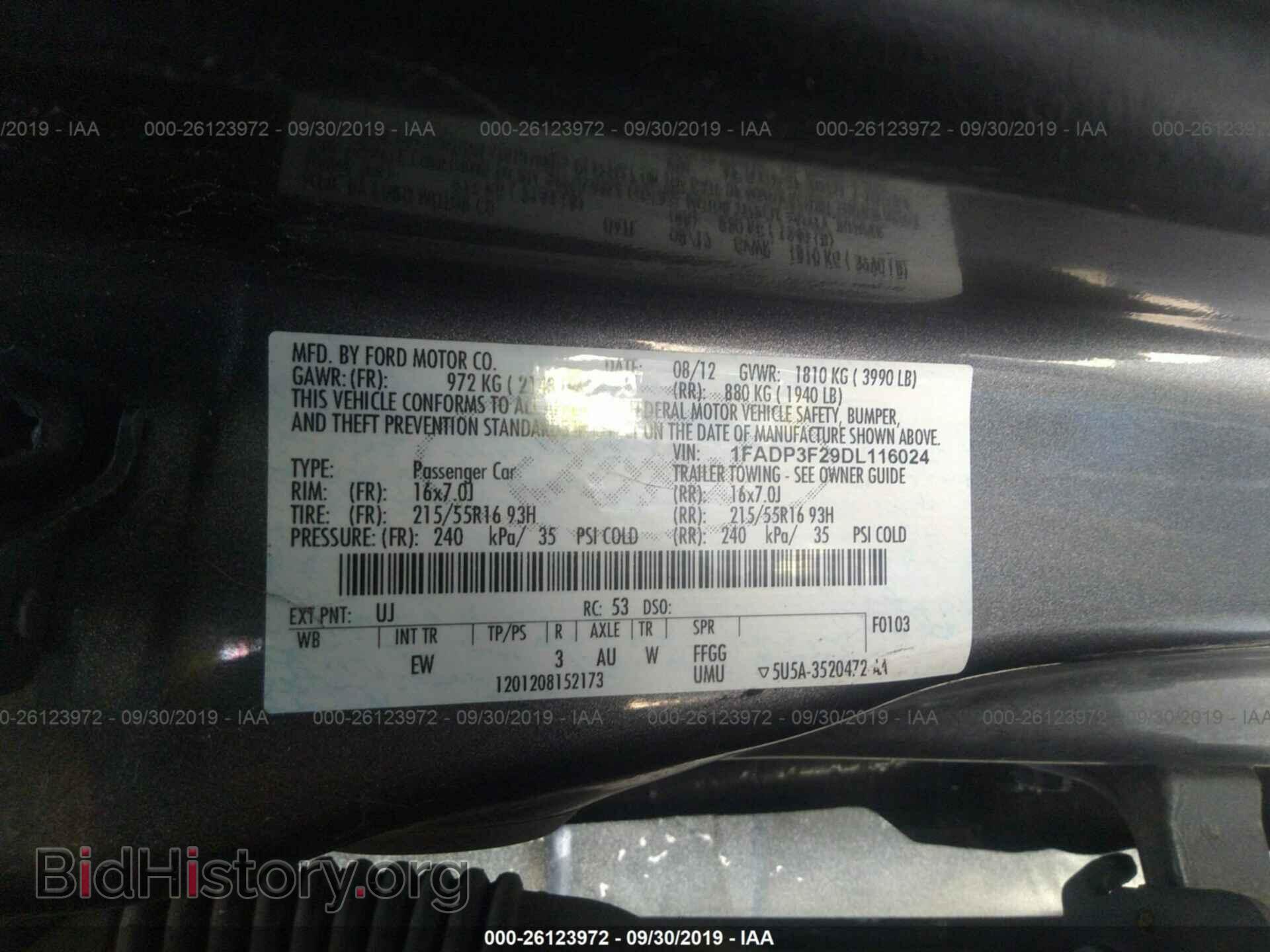 2013 FORD FOCUS - VIN: 1FADP3F29DL116024 - Photo 9