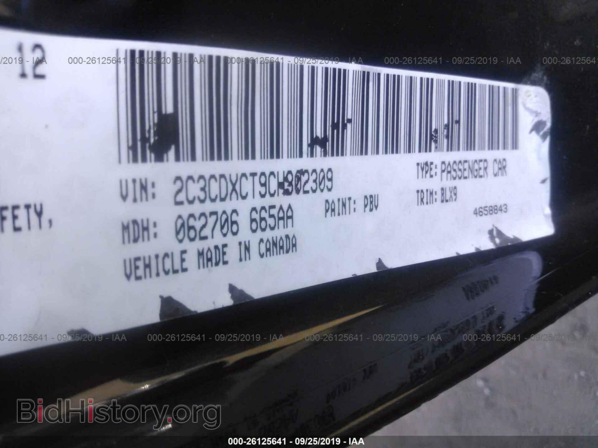 2012 DODGE CHARGER - VIN: 2C3CDXCT9CH302309 - Фото 9