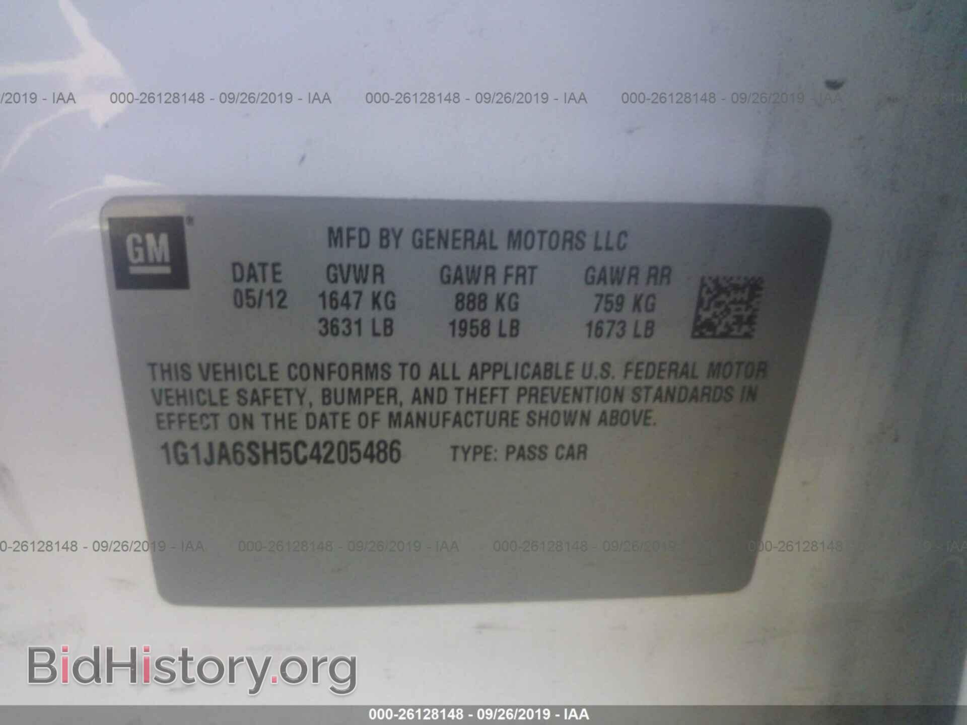 2012 CHEVROLET SONIC - VIN: 1G1JA6SH5C4205486 - Photo 9