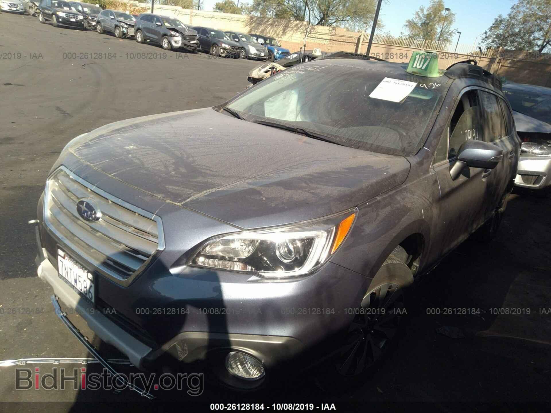 2016 SUBARU OUTBACK - VIN: 4S4BSALC3G3223653 - Фото 2