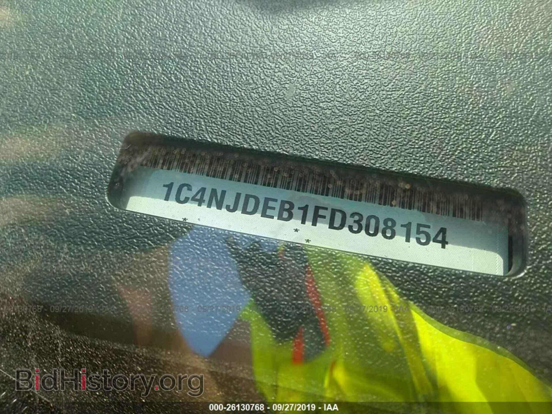 2015 JEEP COMPASS - VIN: 1C4NJDEB1FD308154 - Фото 9