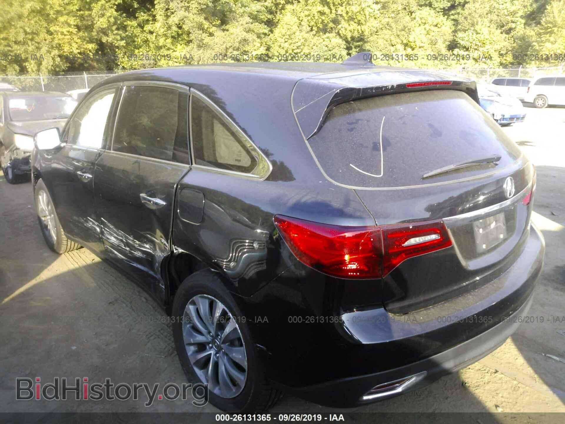 2014 ACURA MDX - VIN: 5FRYD4H41EB048667 - Фото 3