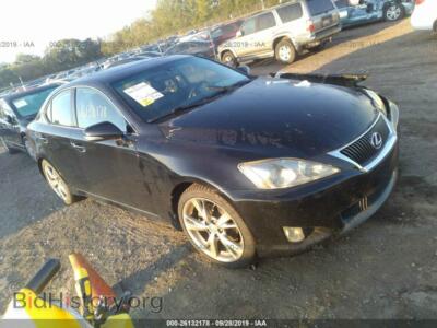 2009 Lexus IS 250, черный — VIN JTHBK262592088924, IAAI