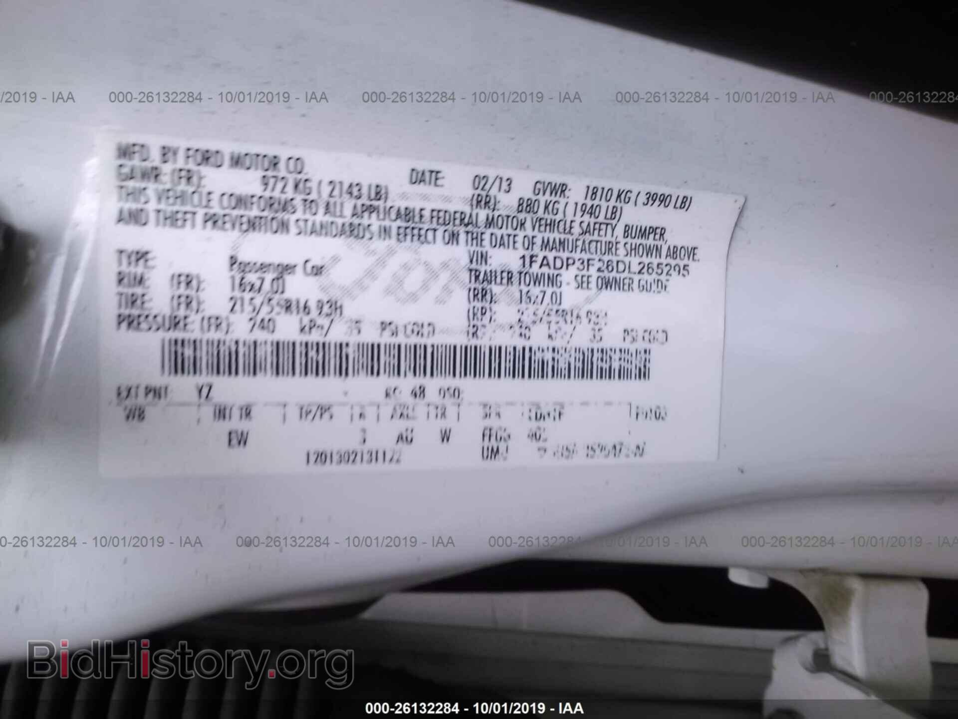 2013 FORD FOCUS - VIN: 1FADP3F26DL265295 - Photo 9