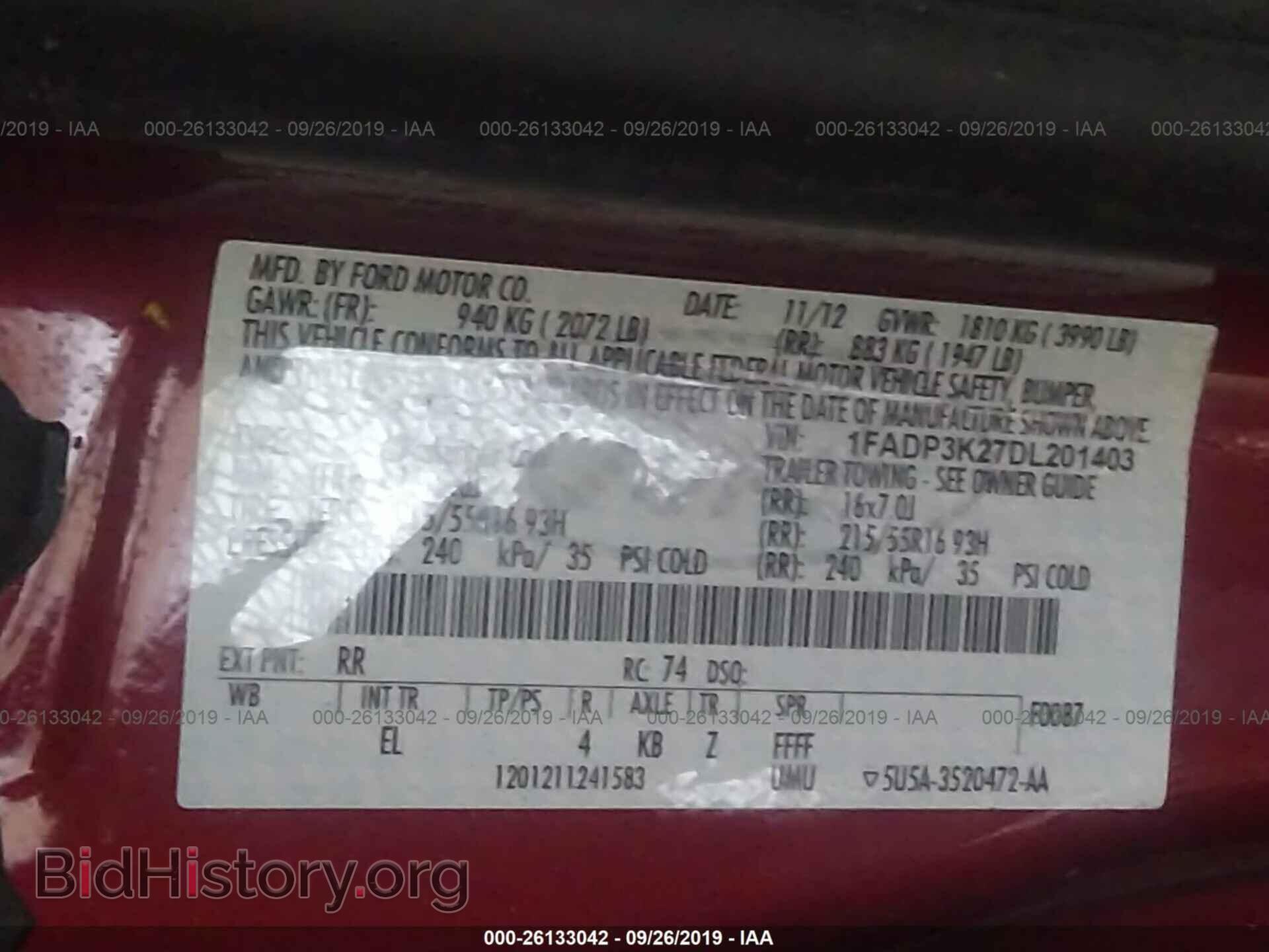 2013 FORD FOCUS - VIN: 1FADP3K27DL201403 - Photo 9