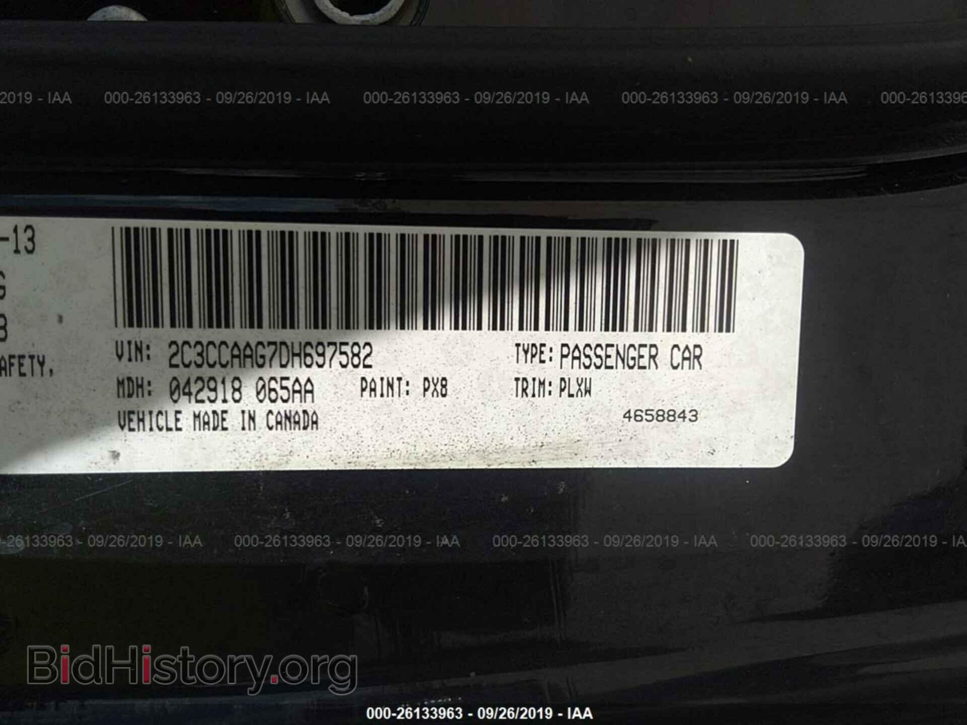 2013 CHRYSLER 300 - VIN: 2C3CCAAG7DH697582 - Photo 9
