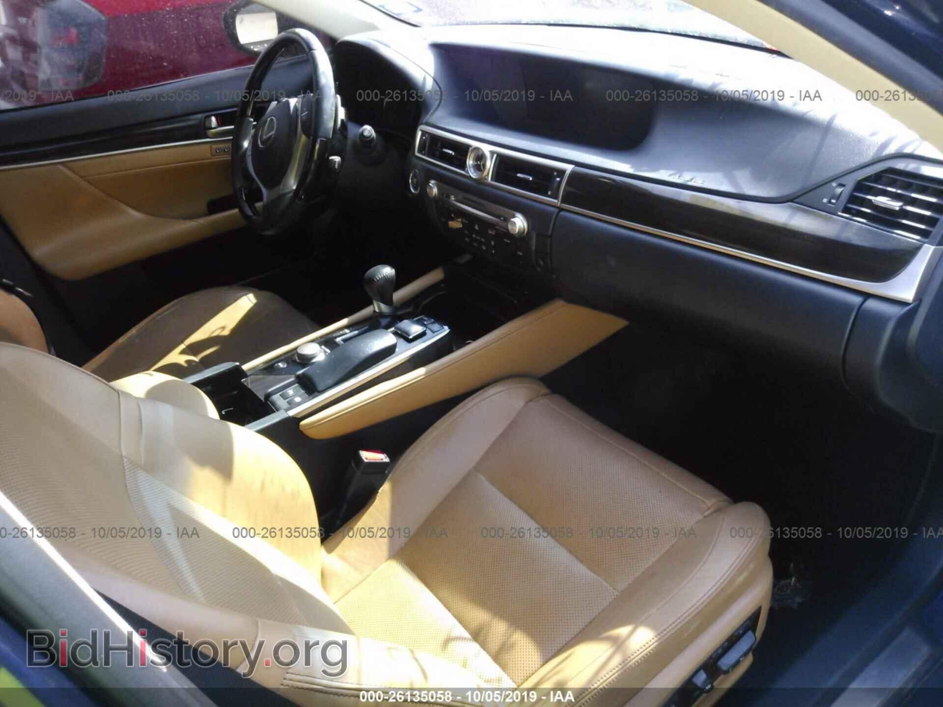 2013 LEXUS GS - VIN: JTHBE1BLXD5008508 - Фото 5