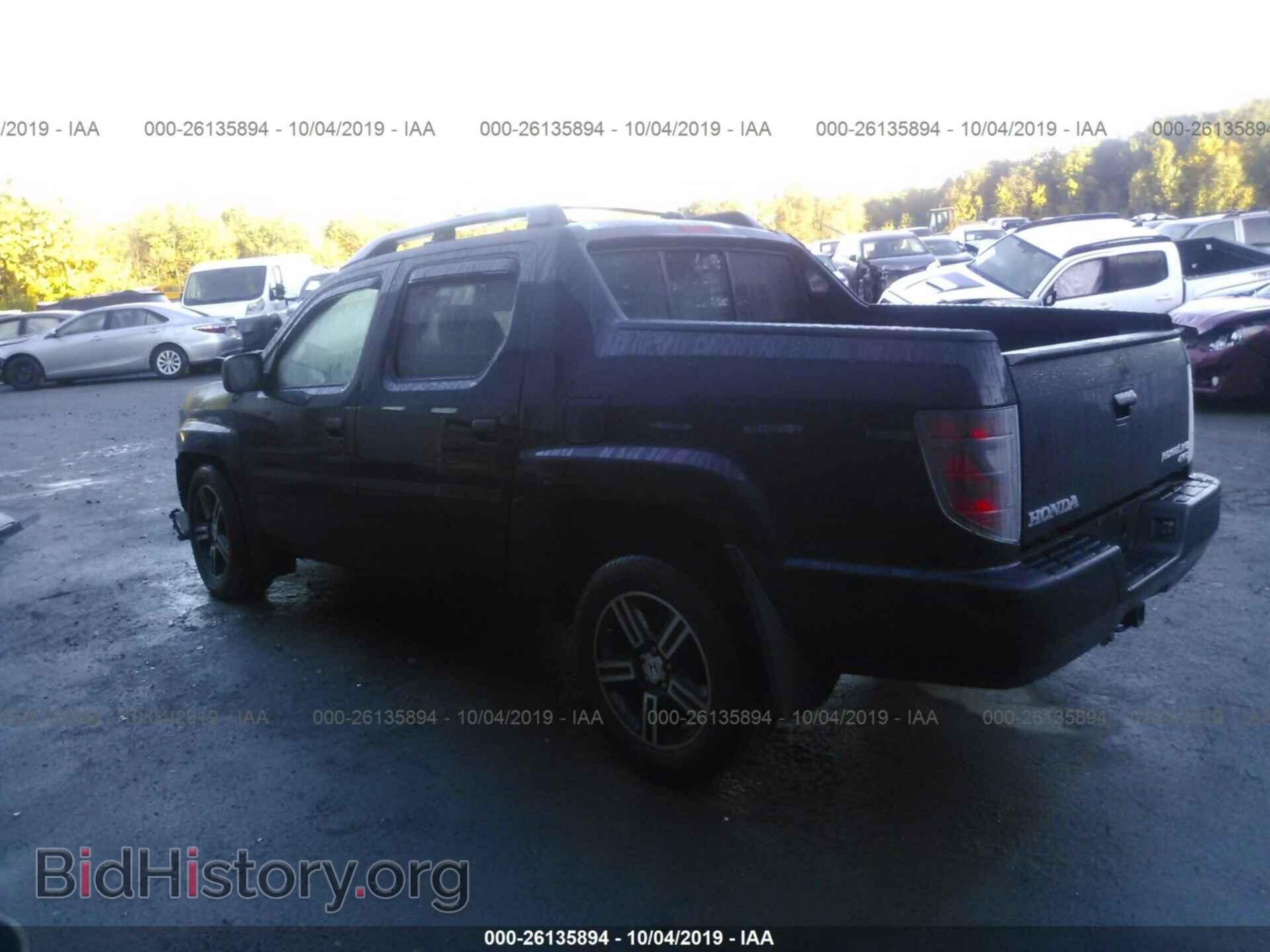2014 HONDA RIDGELINE - VIN: 5FPYK1F79EB004037 - Фото 3