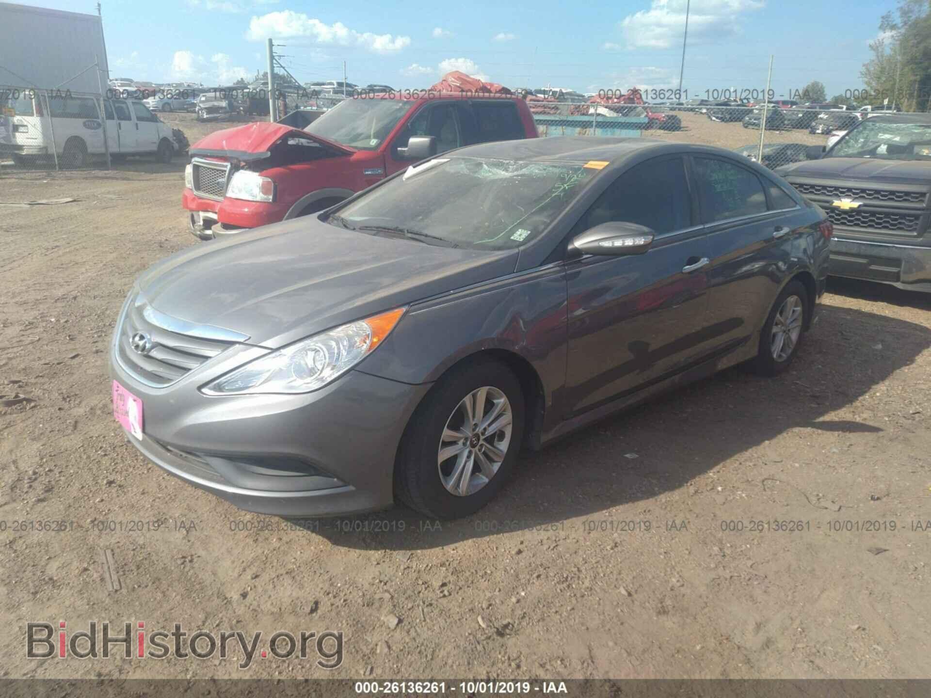 2014 HYUNDAI SONATA - VIN: 5NPEB4AC4EH895986 - Фото 2
