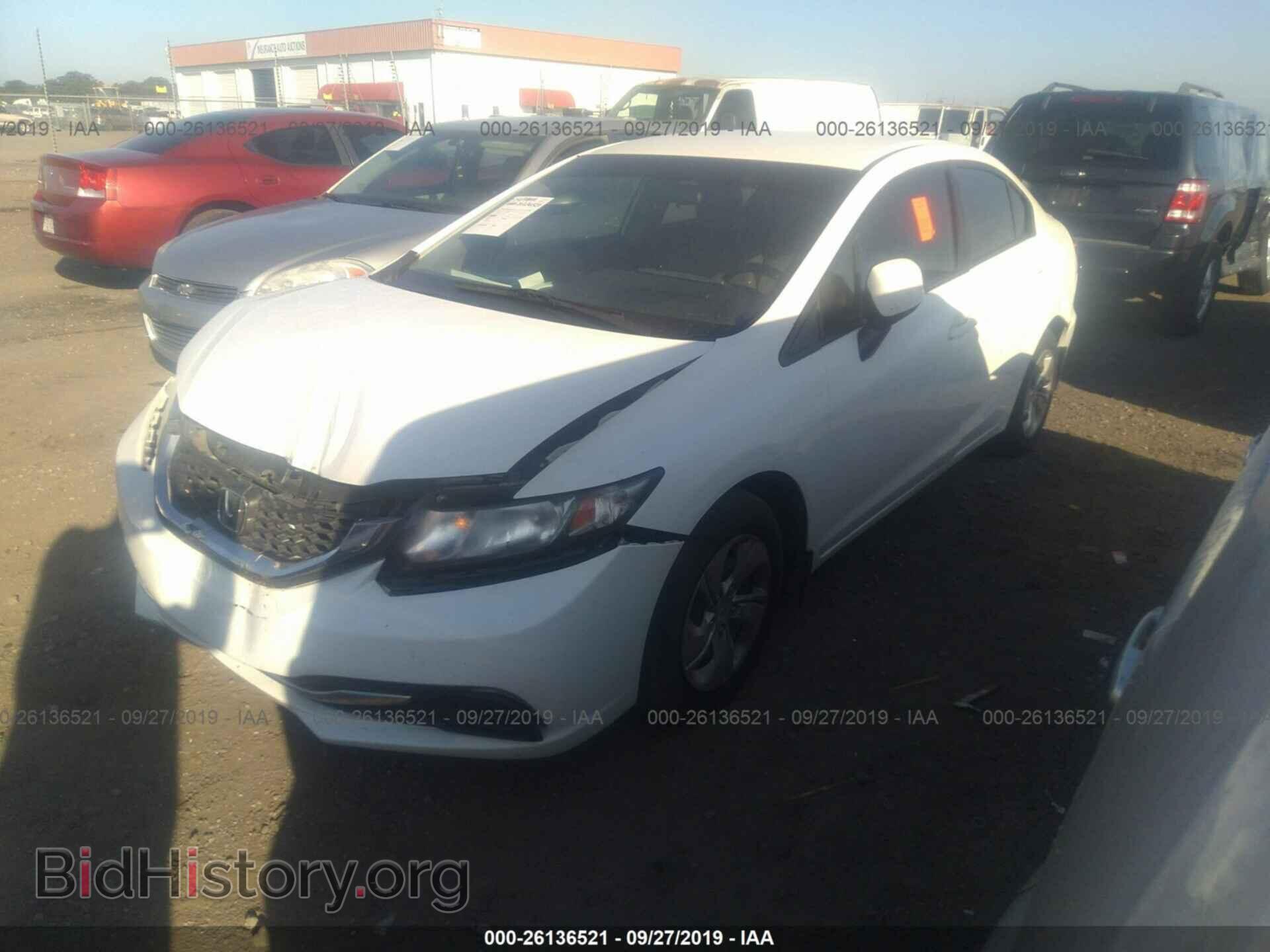 2013 HONDA CIVIC - VIN: 2HGFB2F56DH598018 - Фото 2